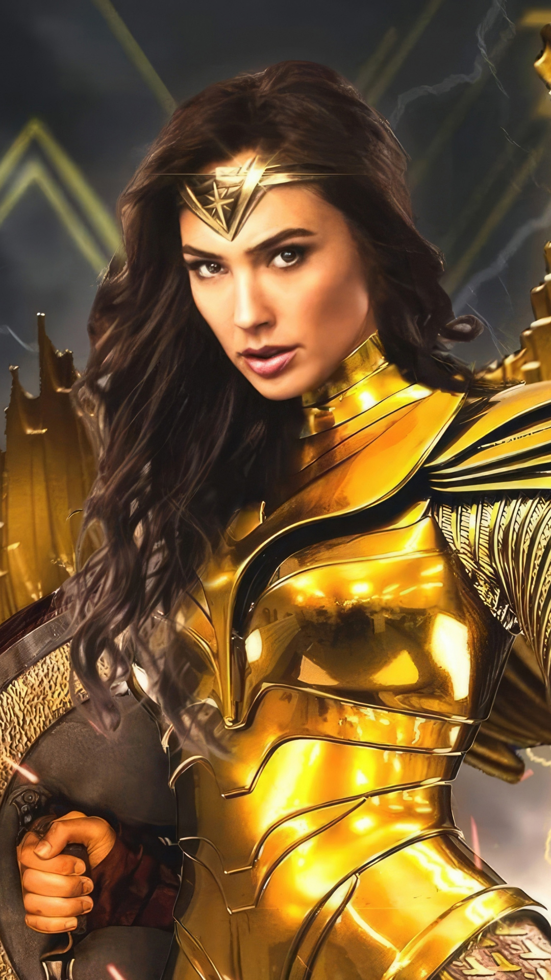 Golden Armour, The Wonder Woman, 2023, 1080x1920 wallpaper