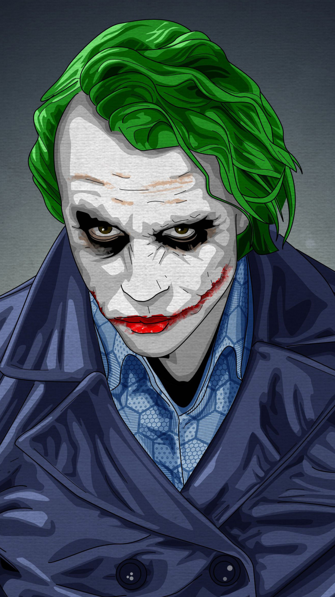 Download wallpaper 1080x1920 joker, notorious, villain, artwork, dc ...