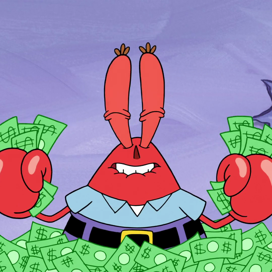 Download Wallpaper 1080x1920 Mr Krabs Spongebob Squarepants Tv Series Cartoon Money 1080p 5632