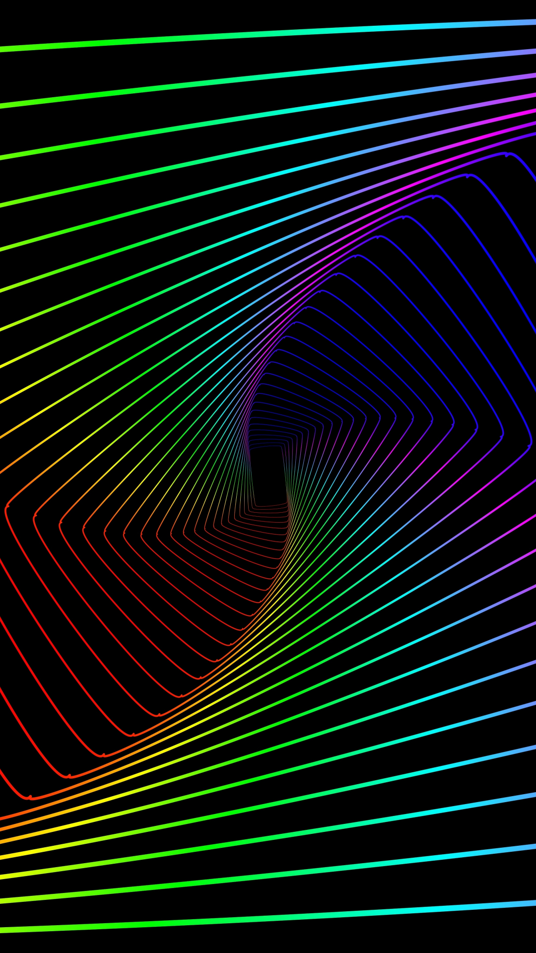 Colorful lines, swirl, abstract, minimal, 1080x1920 wallpaper