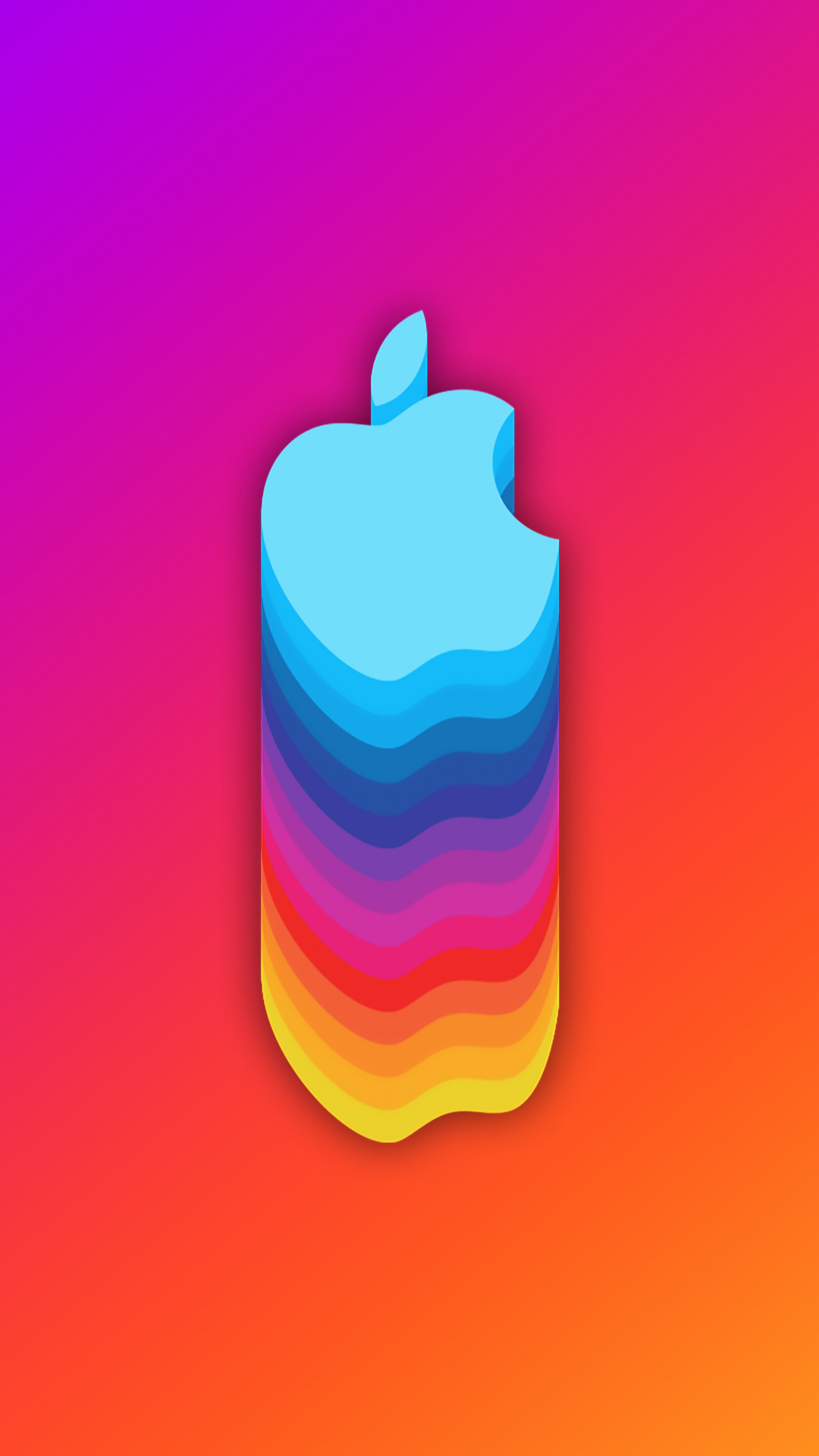 Download wallpaper 1080x1920 apple's logo, material art, abstract, 1080p  wallpaper, samsung galaxy s4, s5, note, sony xperia z, z1, z2, z3, htc one,  lenovo vibe, google pixel 2, oneplus 5, honor 9,