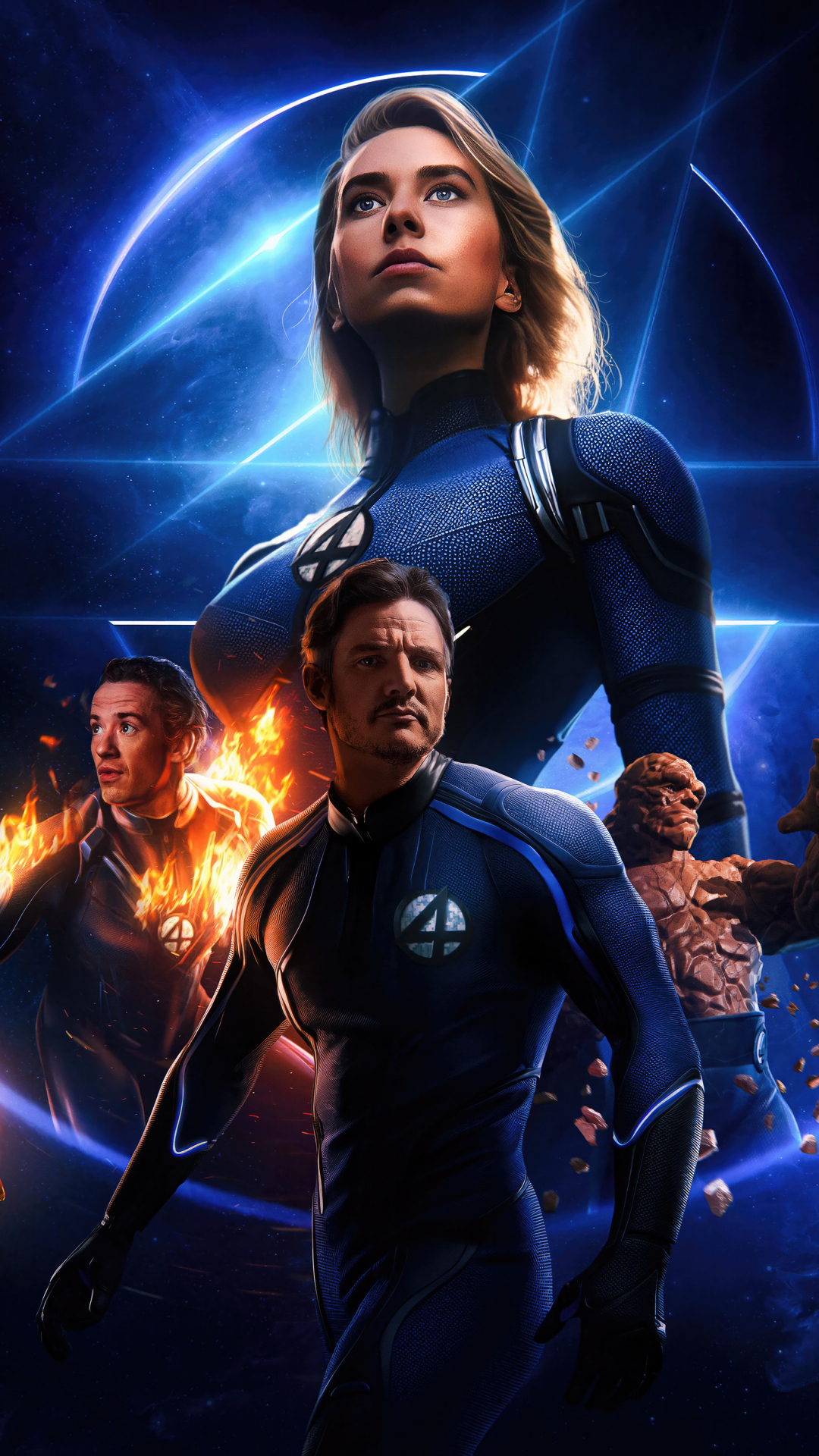 Download wallpaper 1080x1920 the fantastic four, 2025 movie, 1080p