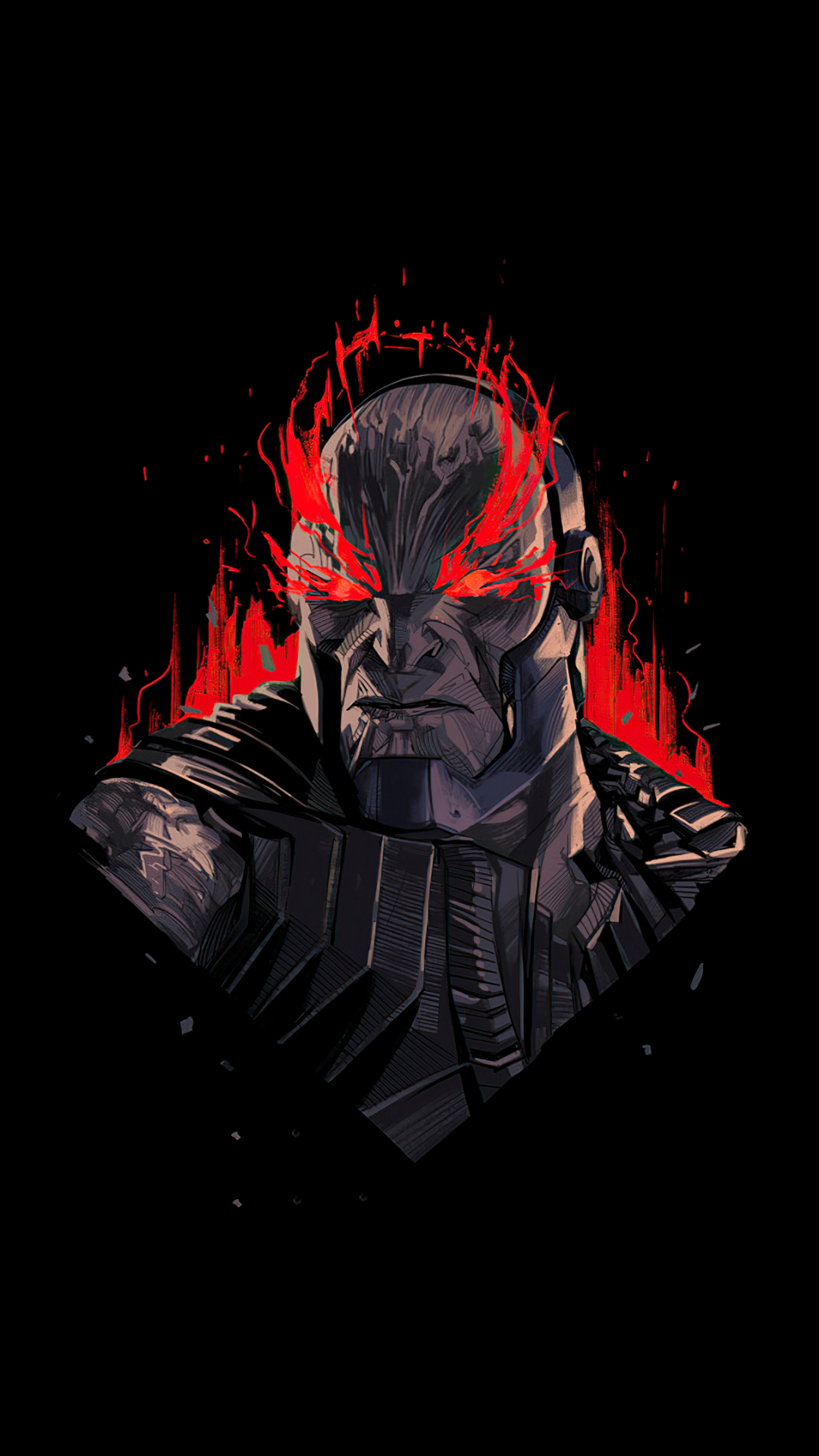 Download darkseid, minimal, 2021 1080x1920 wallpaper, 1080p wallpaper