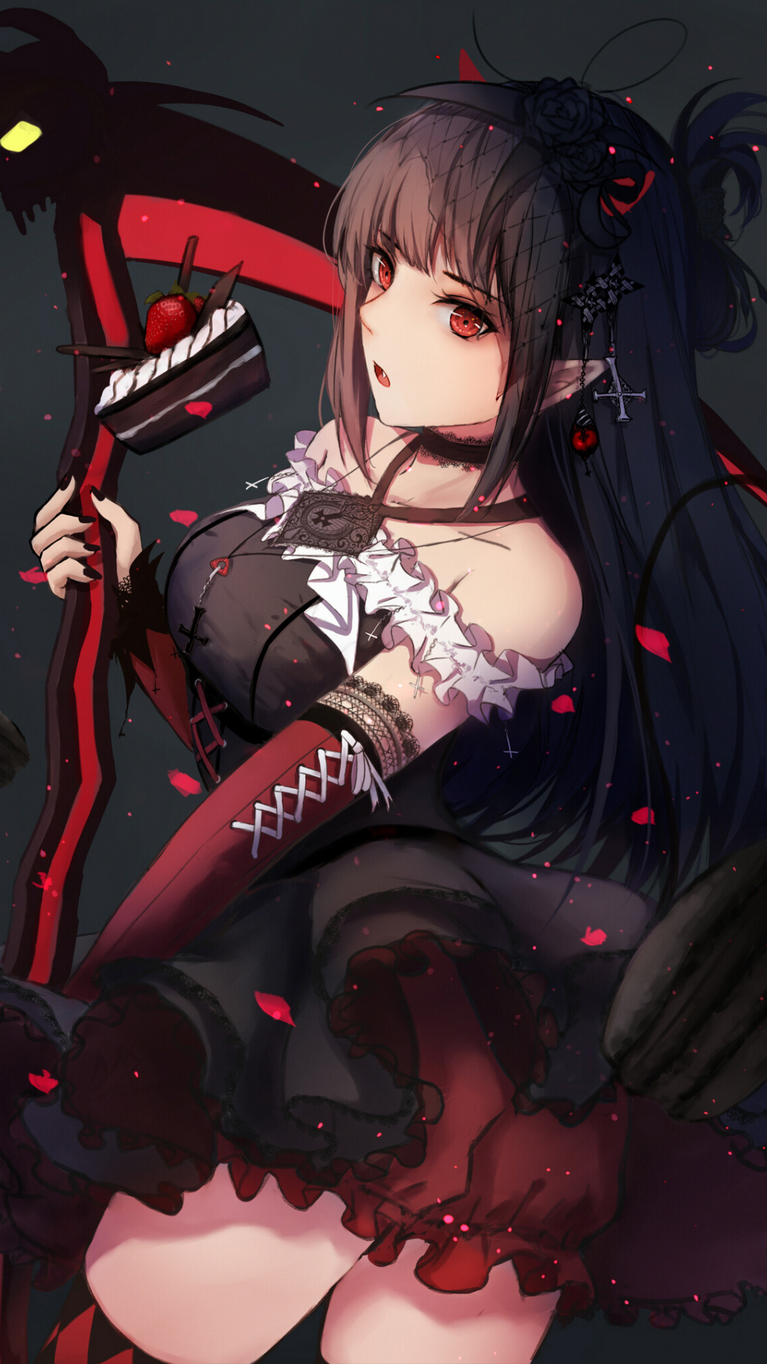 Download 1080x1920 Wallpaper Dark Anime Girl Ruby Rose Total