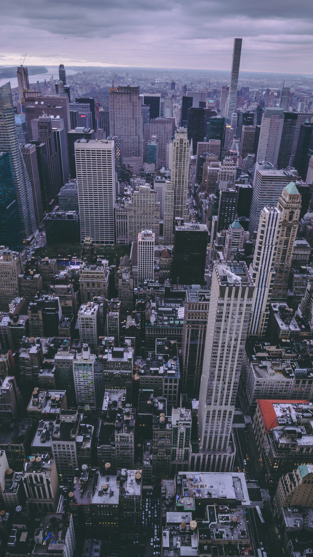 Download wallpaper 1080x1920 new york, city, buildings, aerial view ...