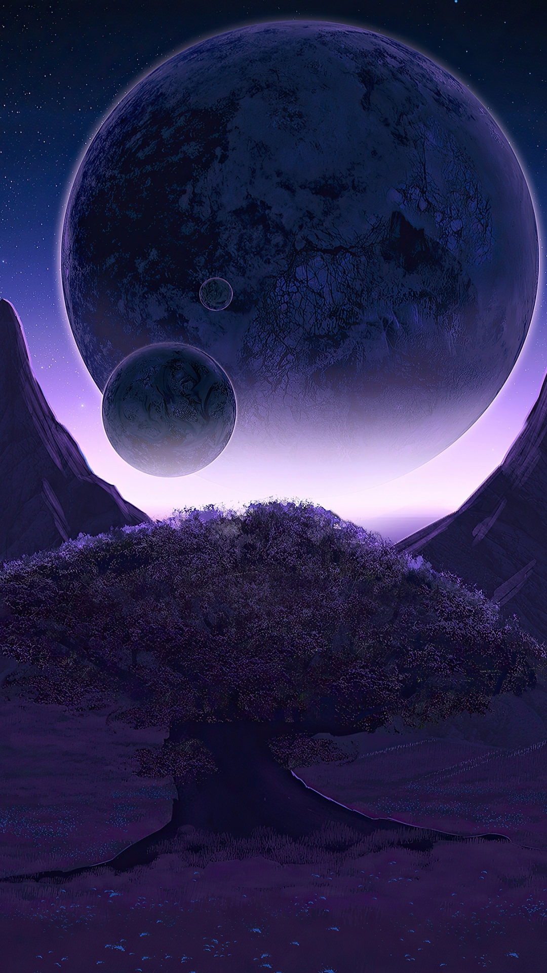 Tưởng tượng một thế giới kỳ ảo, những hành tinh giao nhau và một cây cổ thụ bóng bẩy - tất cả đều được tái hiện trong những hình nền tuyệt đẹp fantasy. Chỉ cần tải về wallpaper 1080x1920 3 planets meets, fantasy, tree, bạn sẽ được trải nghiệm một thế giới tuyệt vời và đầy phong cách.