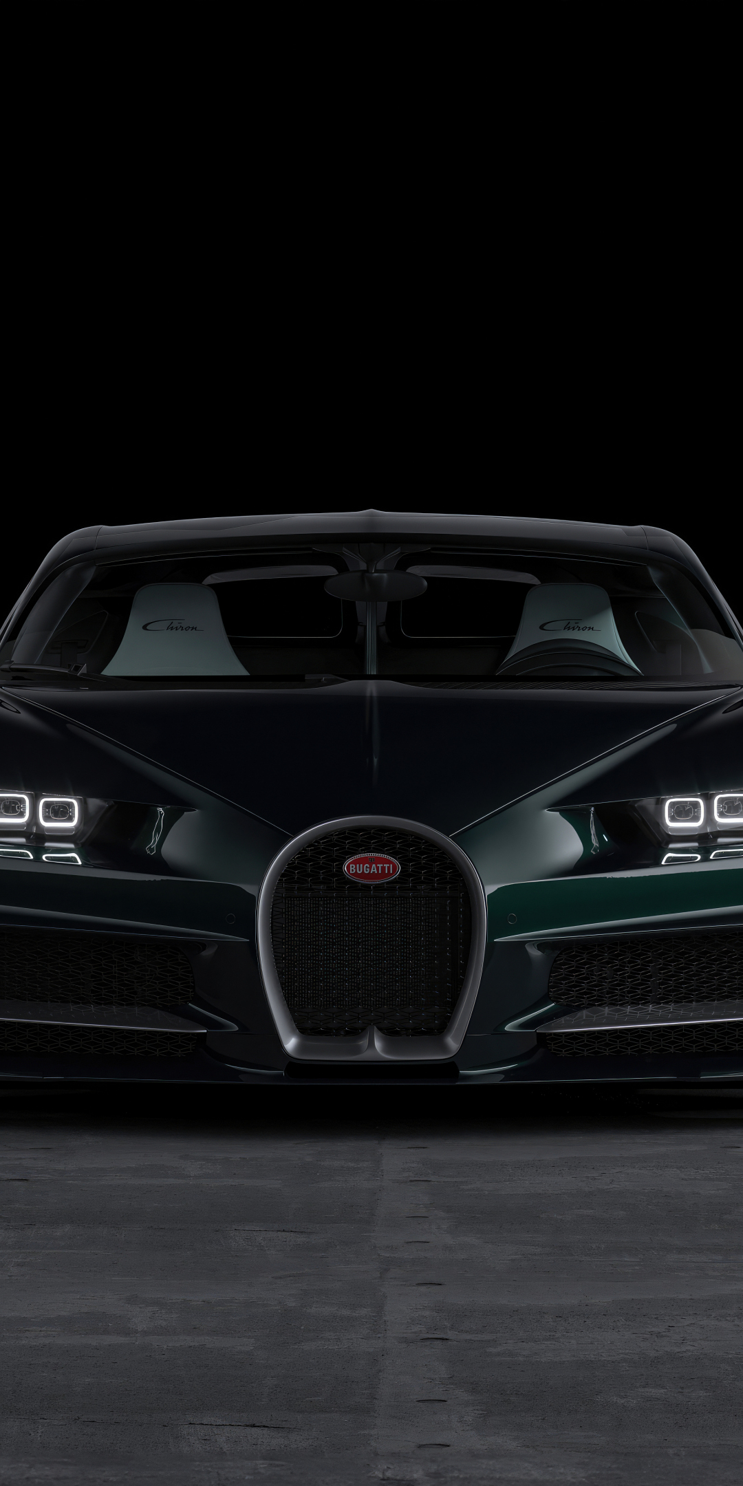 Striking Green Bugatti Chiron of 2023, luxury car, 1080x2160 wallpaper