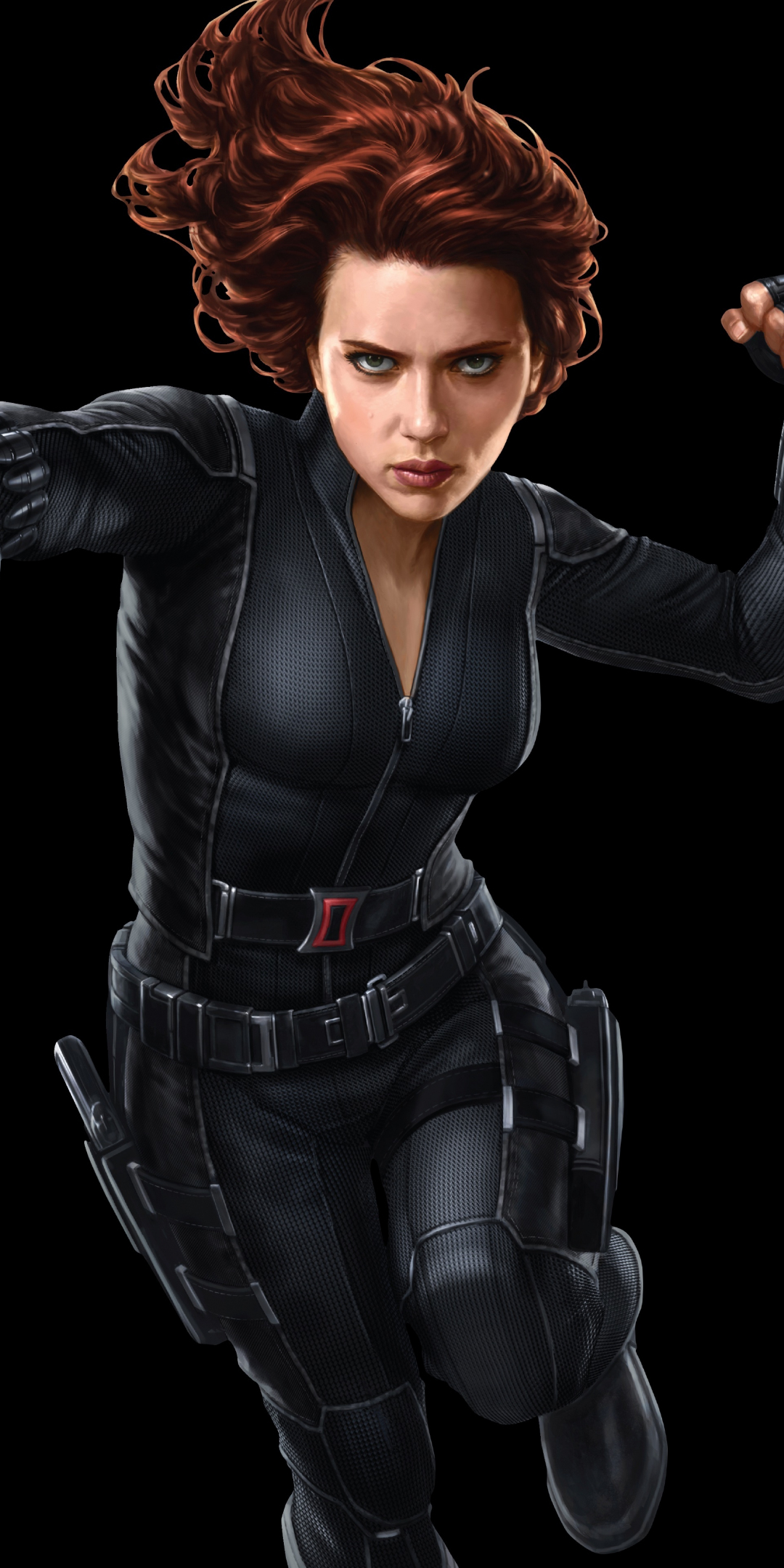 Black Widow, dark, minimal, marvel, superhero, 1080x2160 wallpaper
