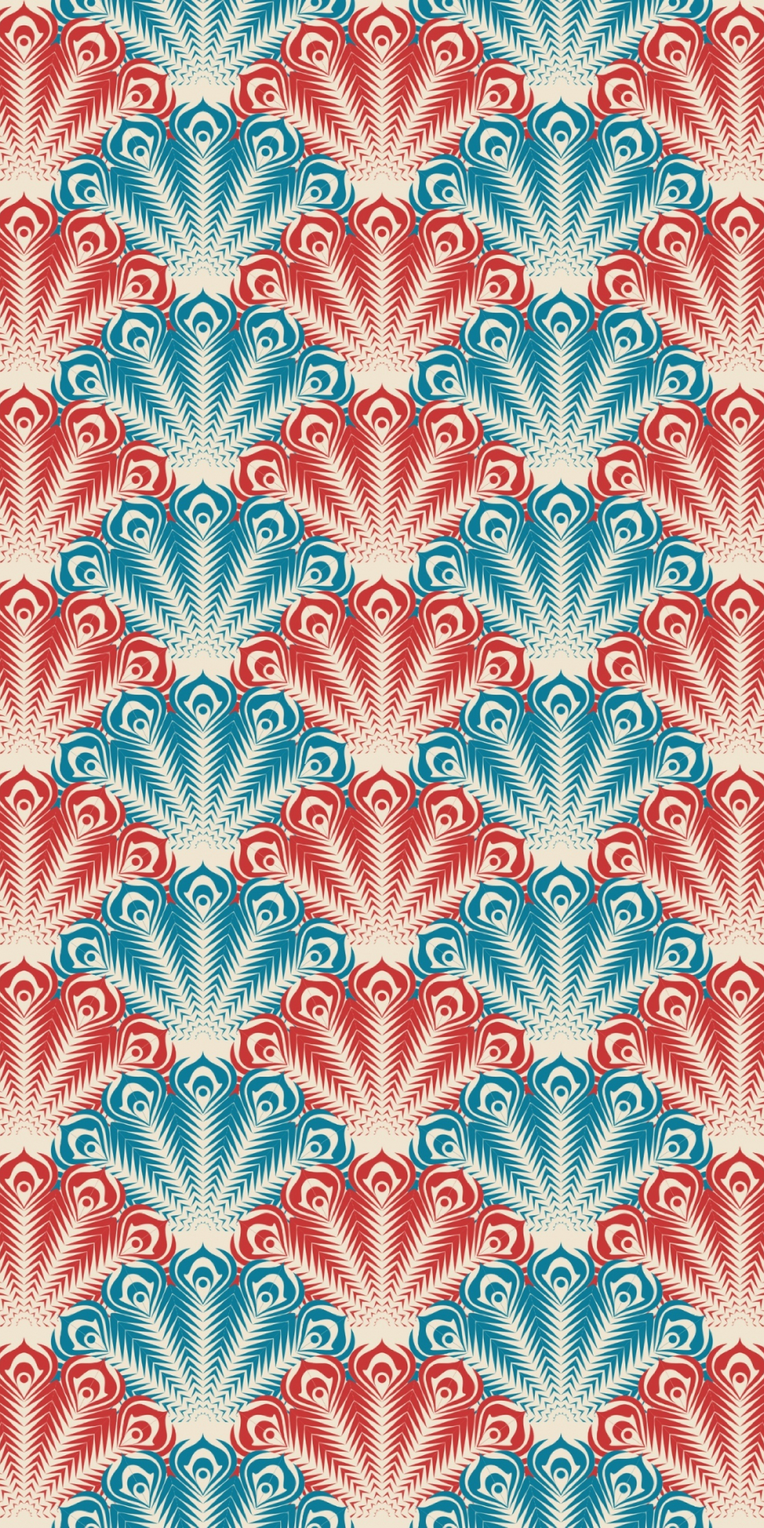 Retro, texture, floral, patterns, 1080x2160 wallpaper