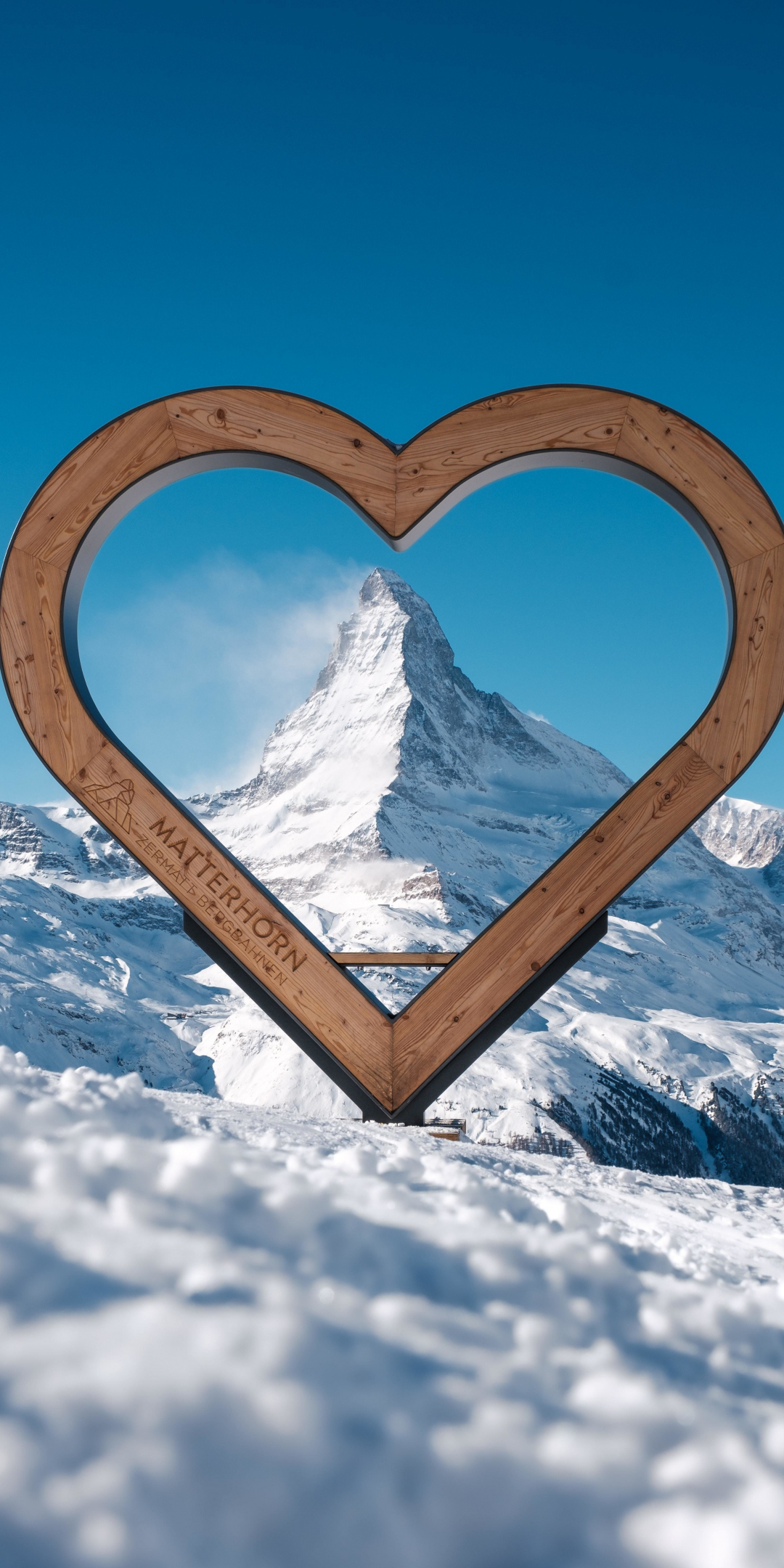Winter, Matterhorn, nature, 1080x2160 wallpaper