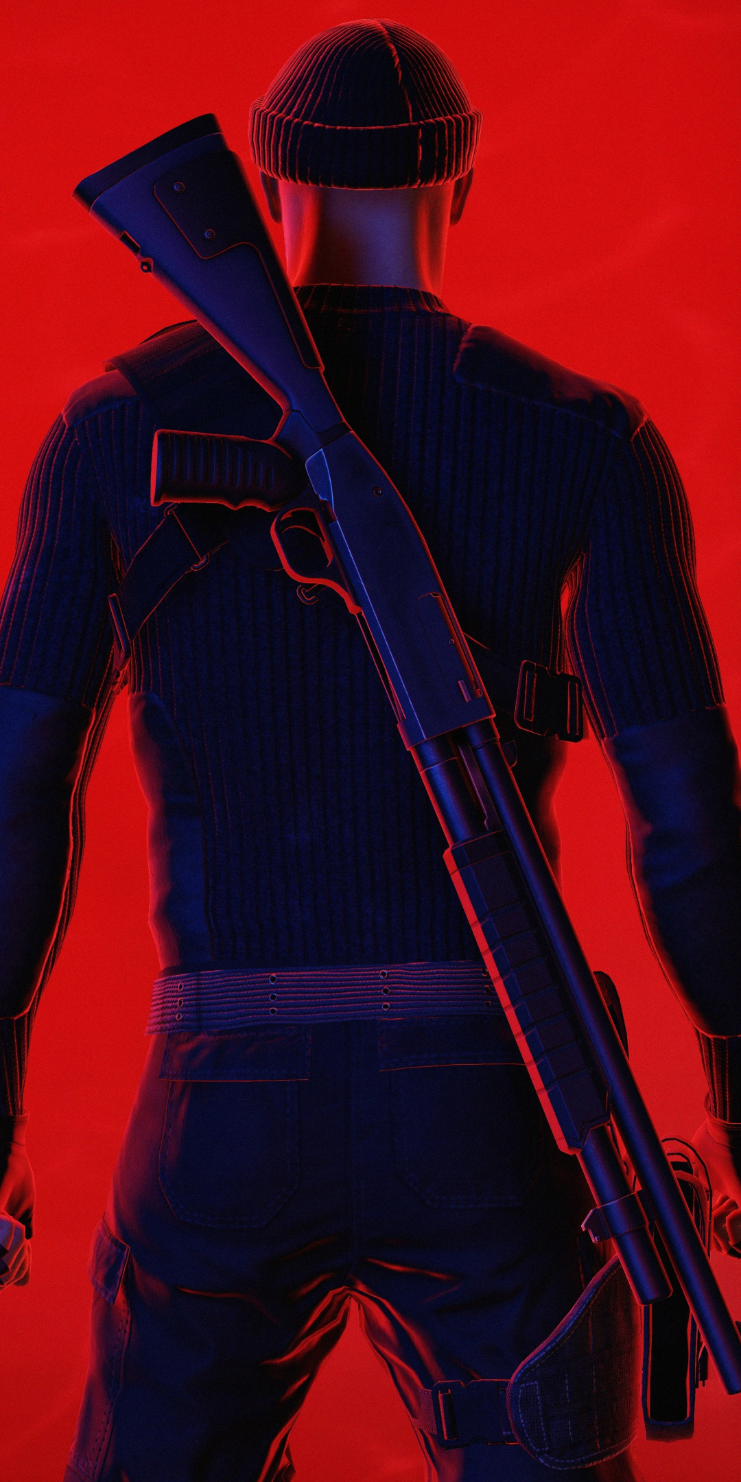 Red, assassin, Hitman 2, 2018, 1080x2160 wallpaper