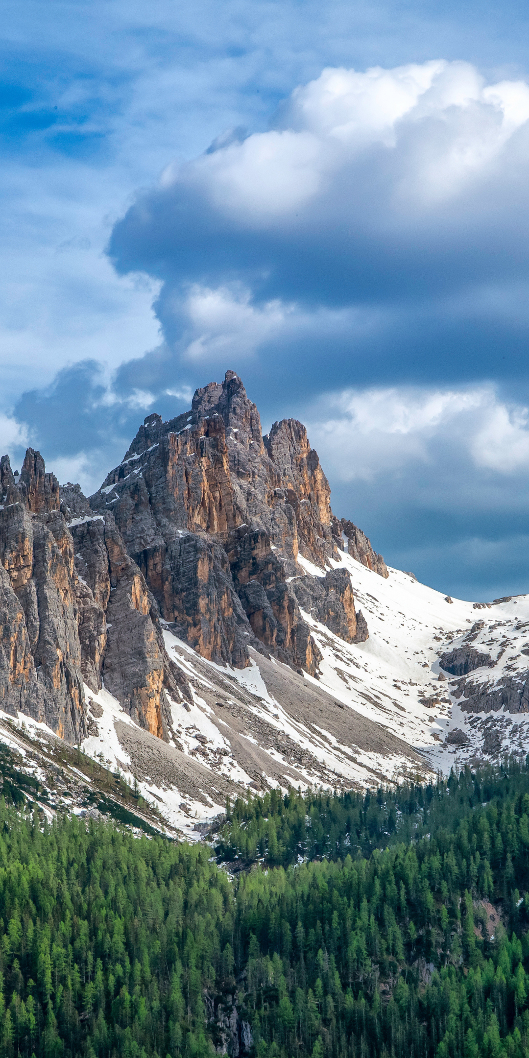Dolomites heights, mountains, Italy, 1080x2160 wallpaper