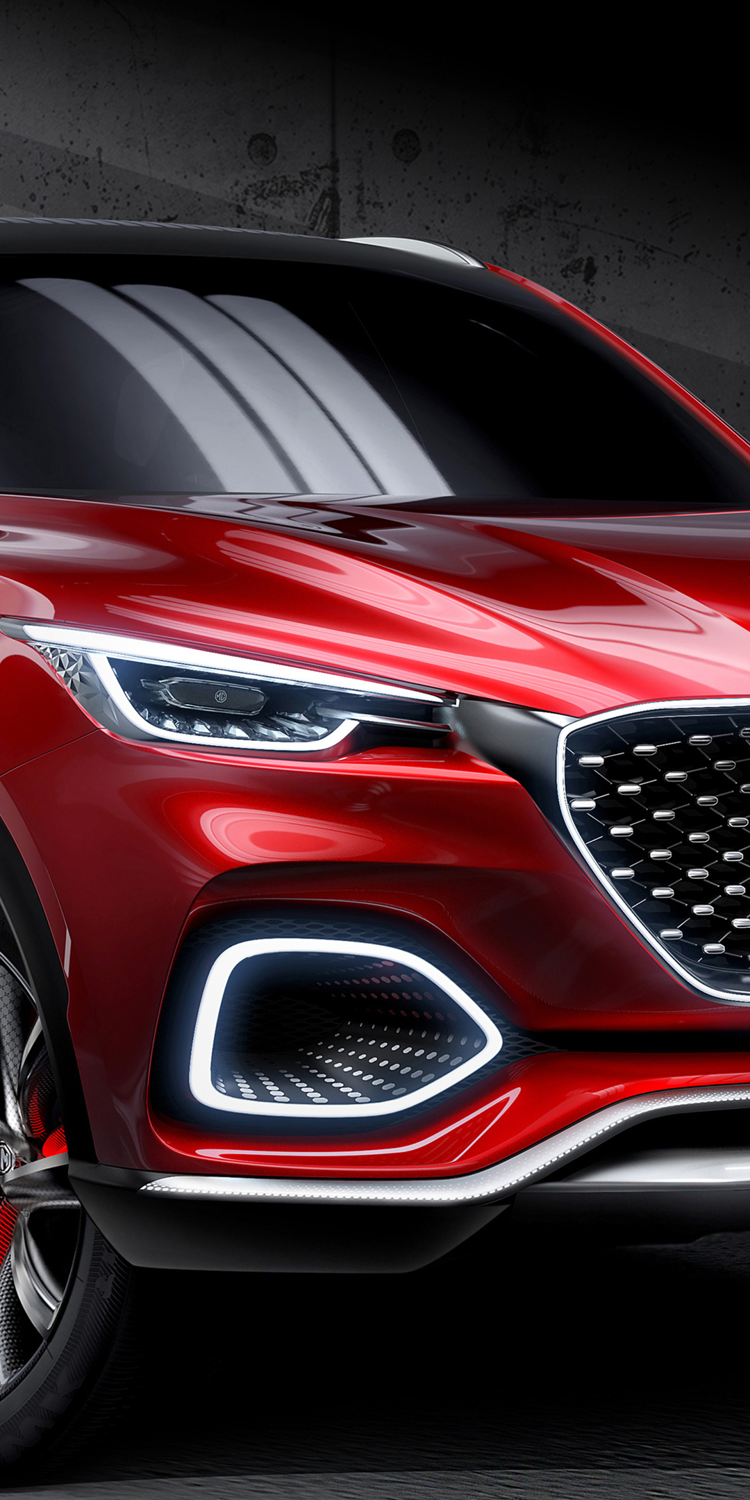 MG X-Motion Concept, SUV, red car, 1080x2160 wallpaper
