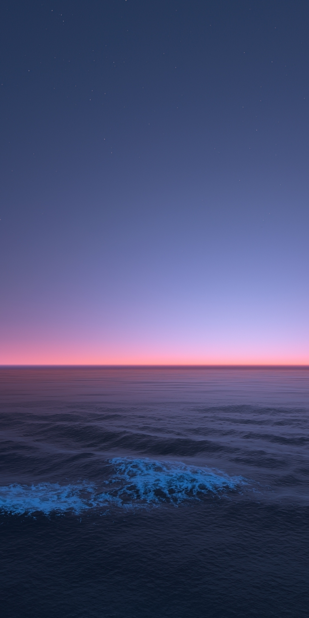 Horizon, seascape, beautiful sunset, 1080x2160 wallpaper