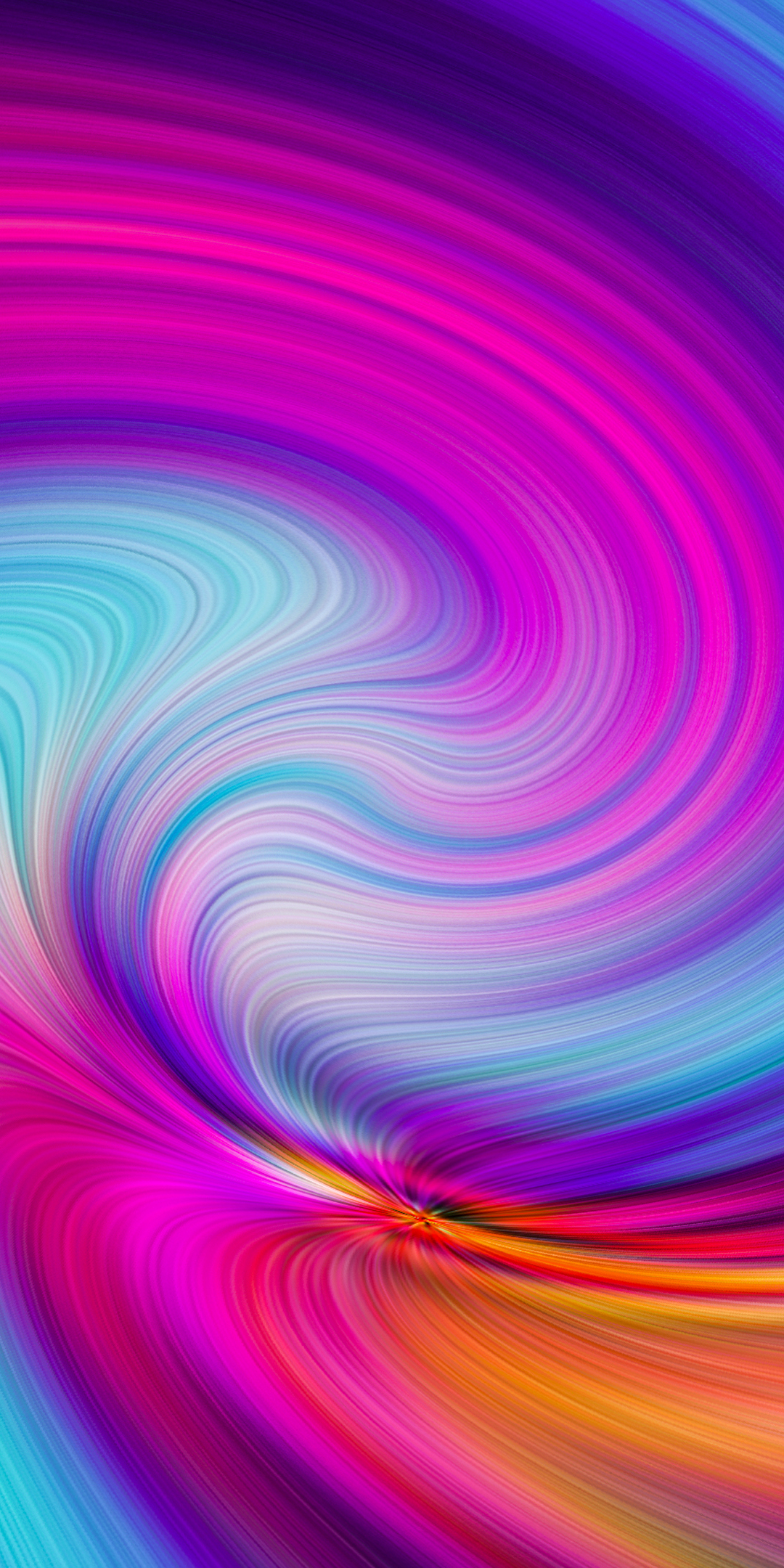 Colorful, swirl of colors, art, 1080x2160 wallpaper