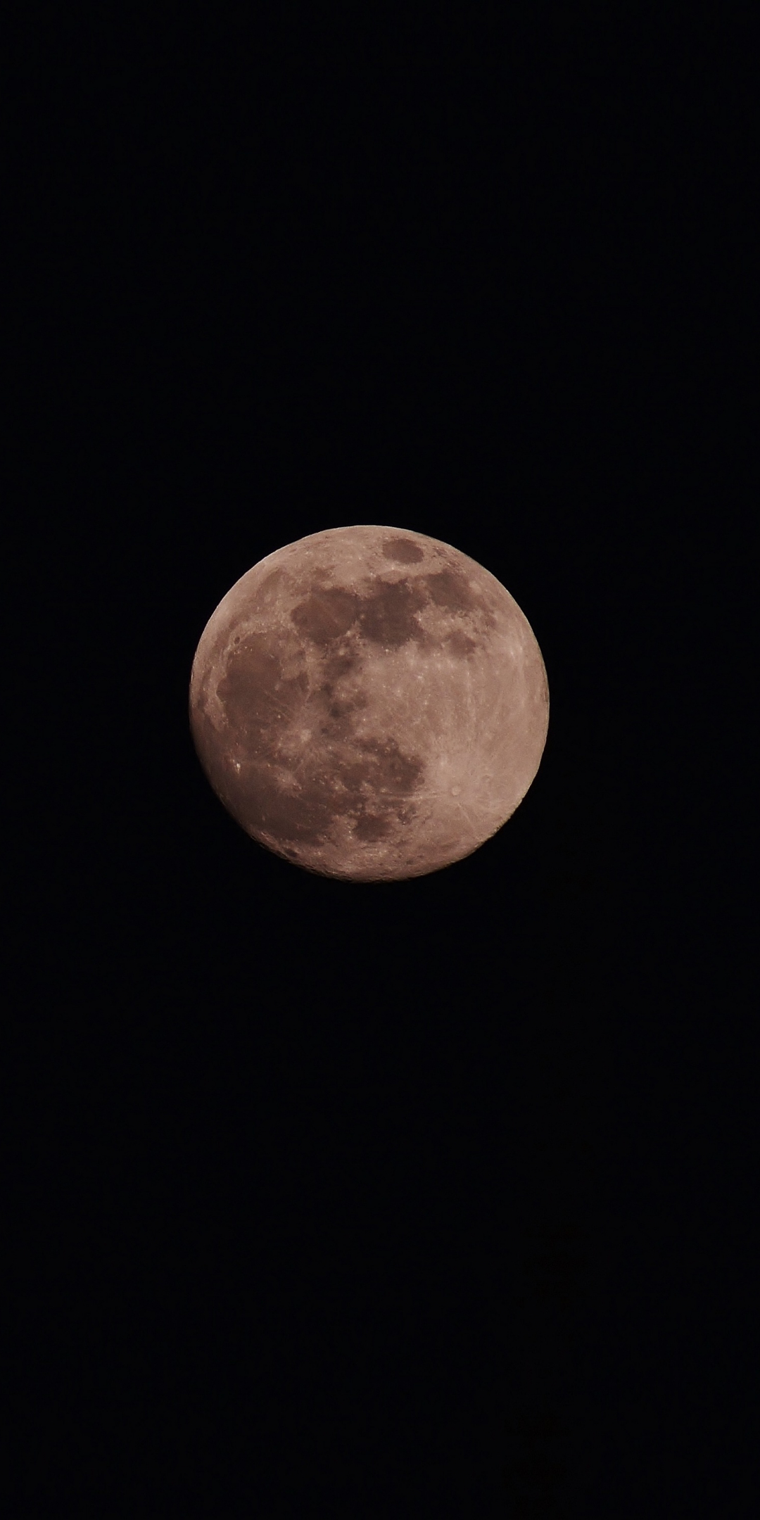 Full moon, lunar night, 1080x2160 wallpaper