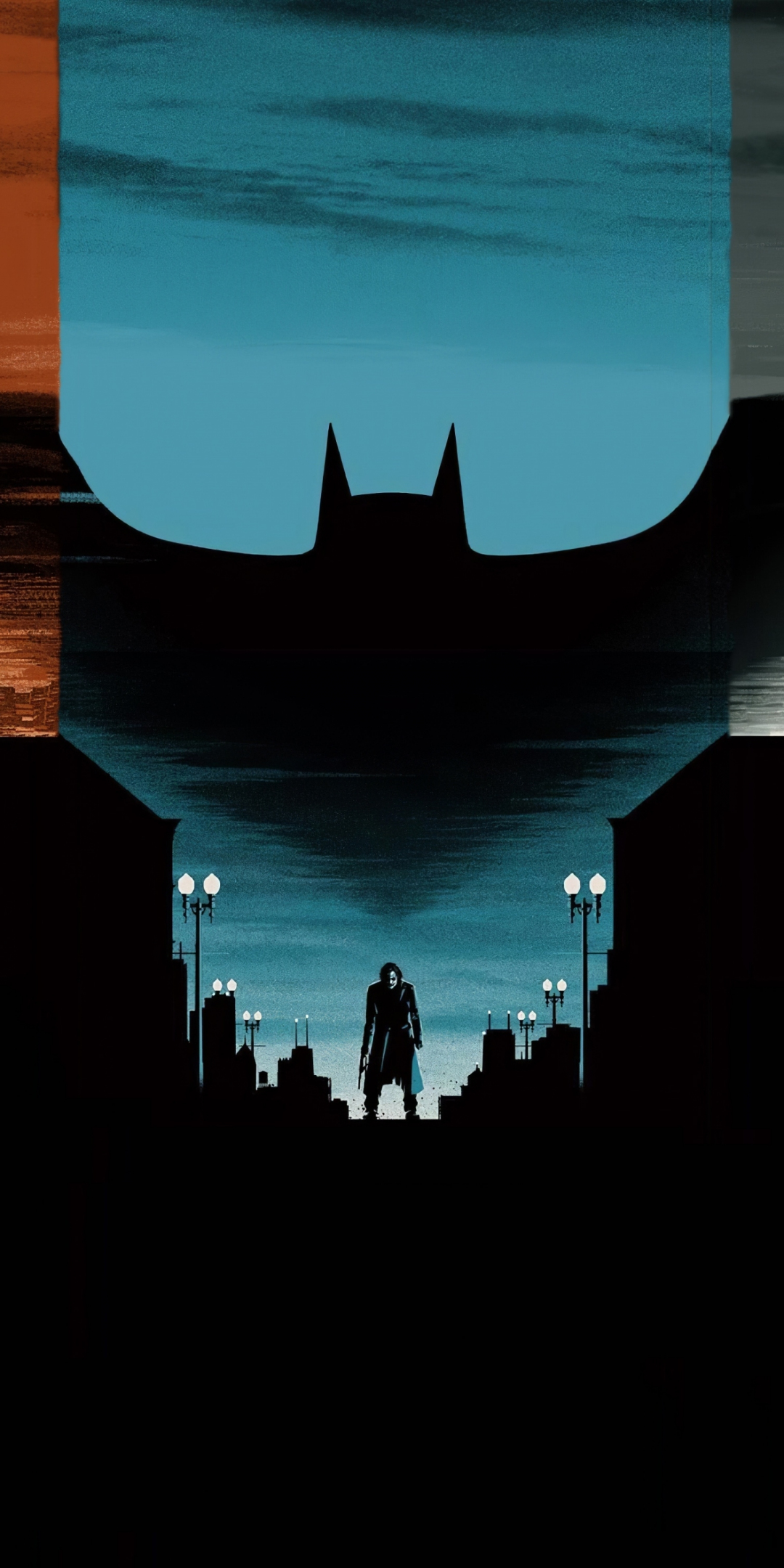 The Dark Knight, Series of movies, minimal, art, 1080x2160 wallpaper