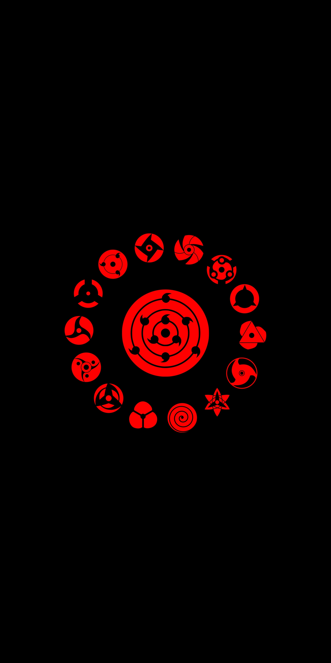 Logo, minimal, Naruto, 1080x2160 wallpaper