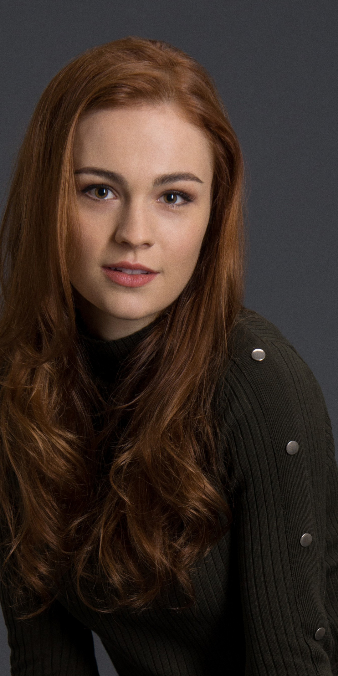 Sophie Skelton, actress, red head, 1080x2160 wallpaper
