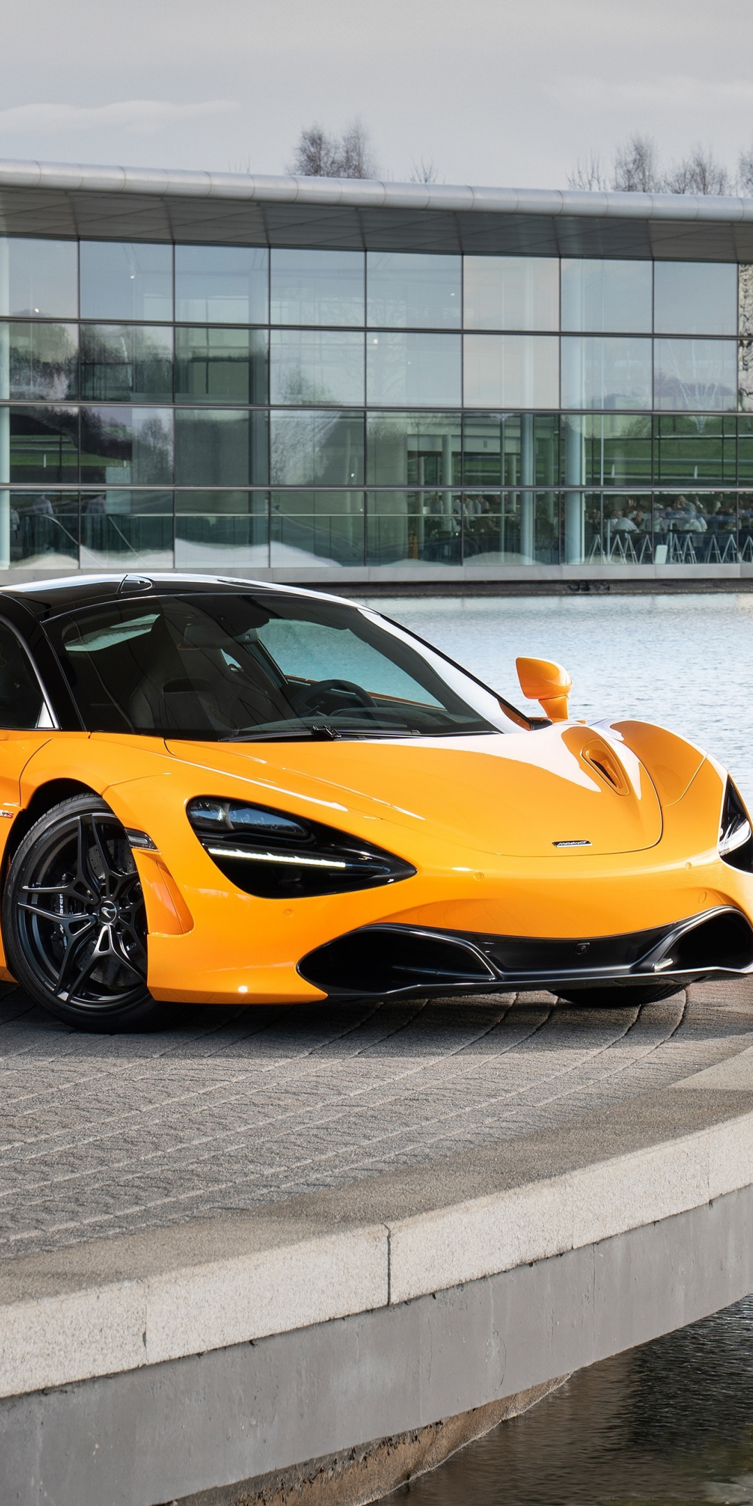 Sports car, Yellow, 2018 McLaren 720S, 1080x2160 wallpaper