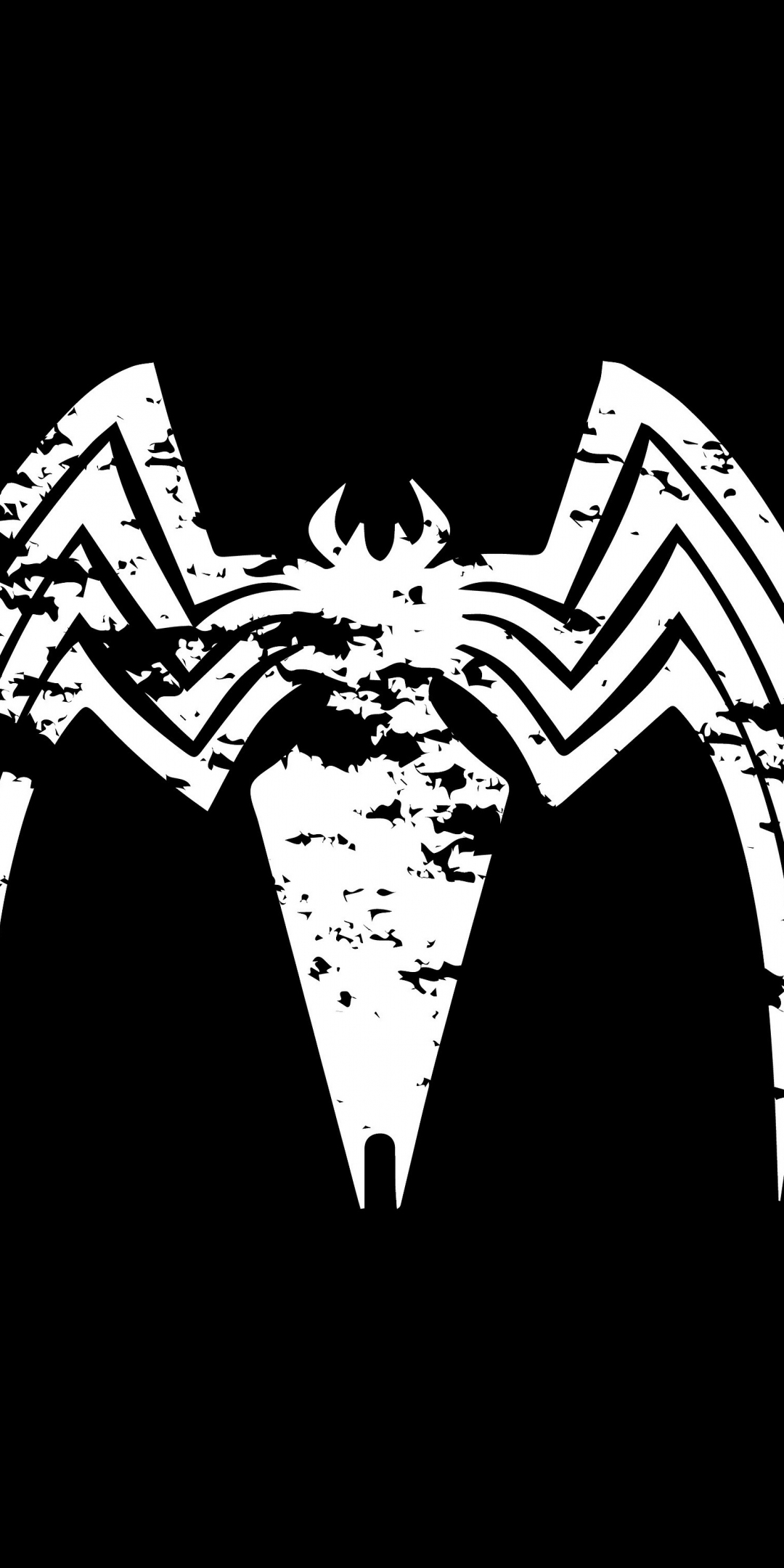 Venom, logo, villain, minimal, 1080x2160 wallpaper