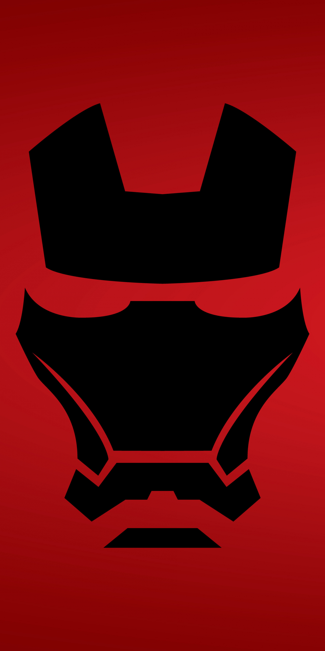 Iron man, mask, dark, minimal, 1080x2160 wallpaper
