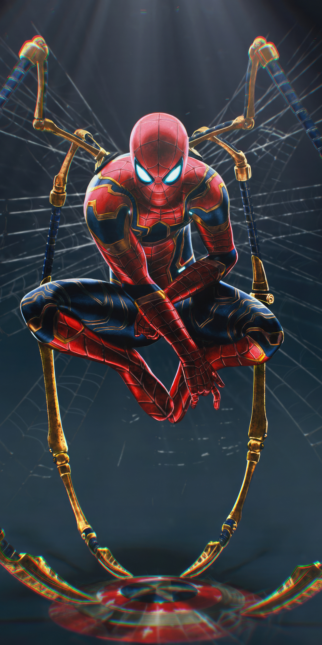 Iron Spider-man, Marvel MCU, fan art 2023, 1080x2160 wallpaper