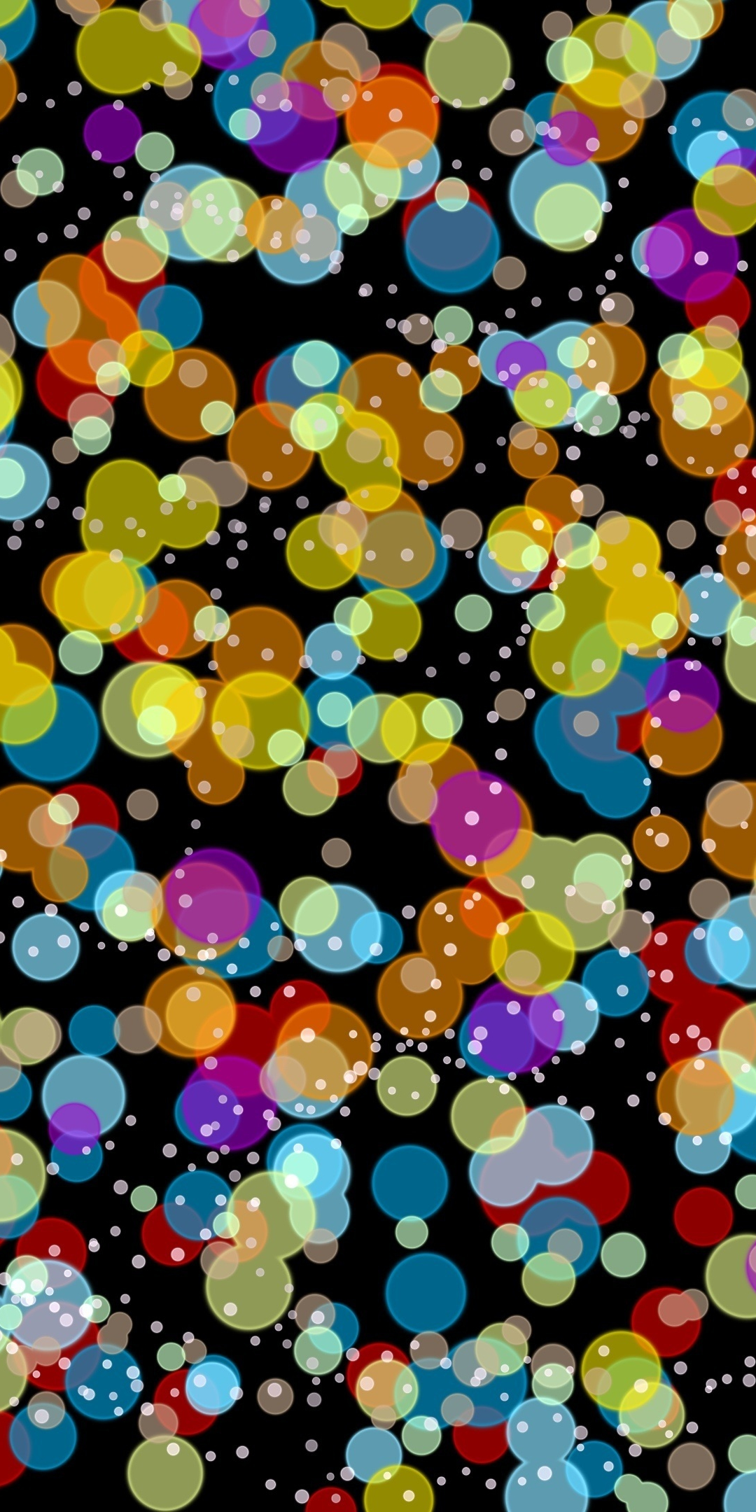 Bokeh, circles, colorful, abstract, 1080x2160 wallpaper