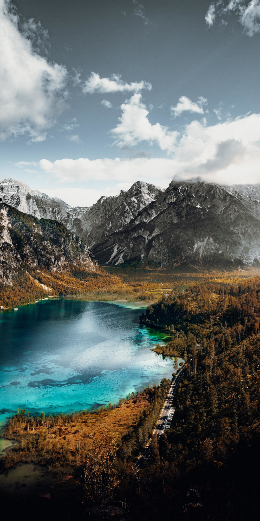 Mountains, adorable lake, forest, nature, 1080x2160 wallpaper