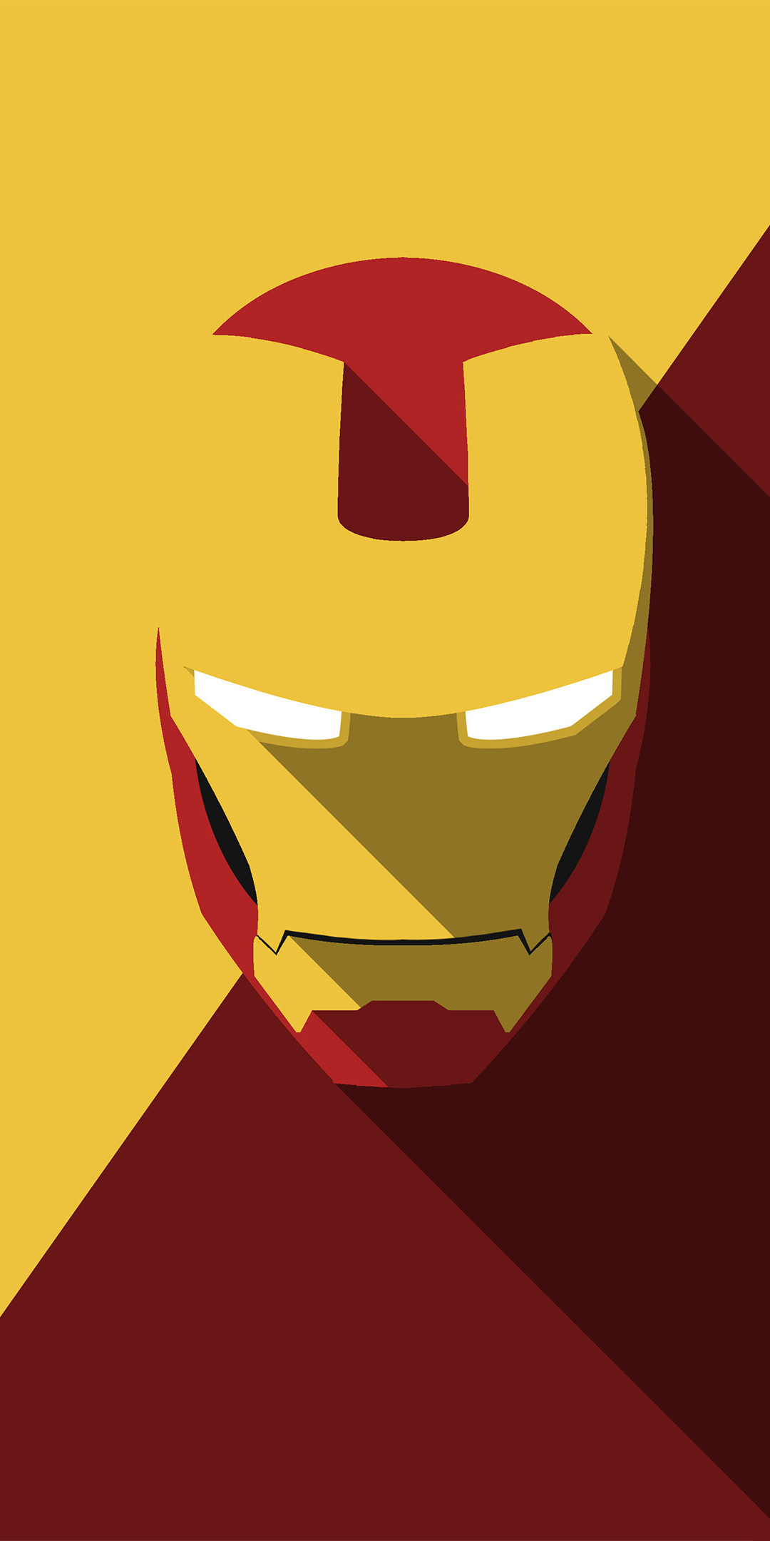 Iron-man, helmet, minimal, 1080x2160 wallpaper