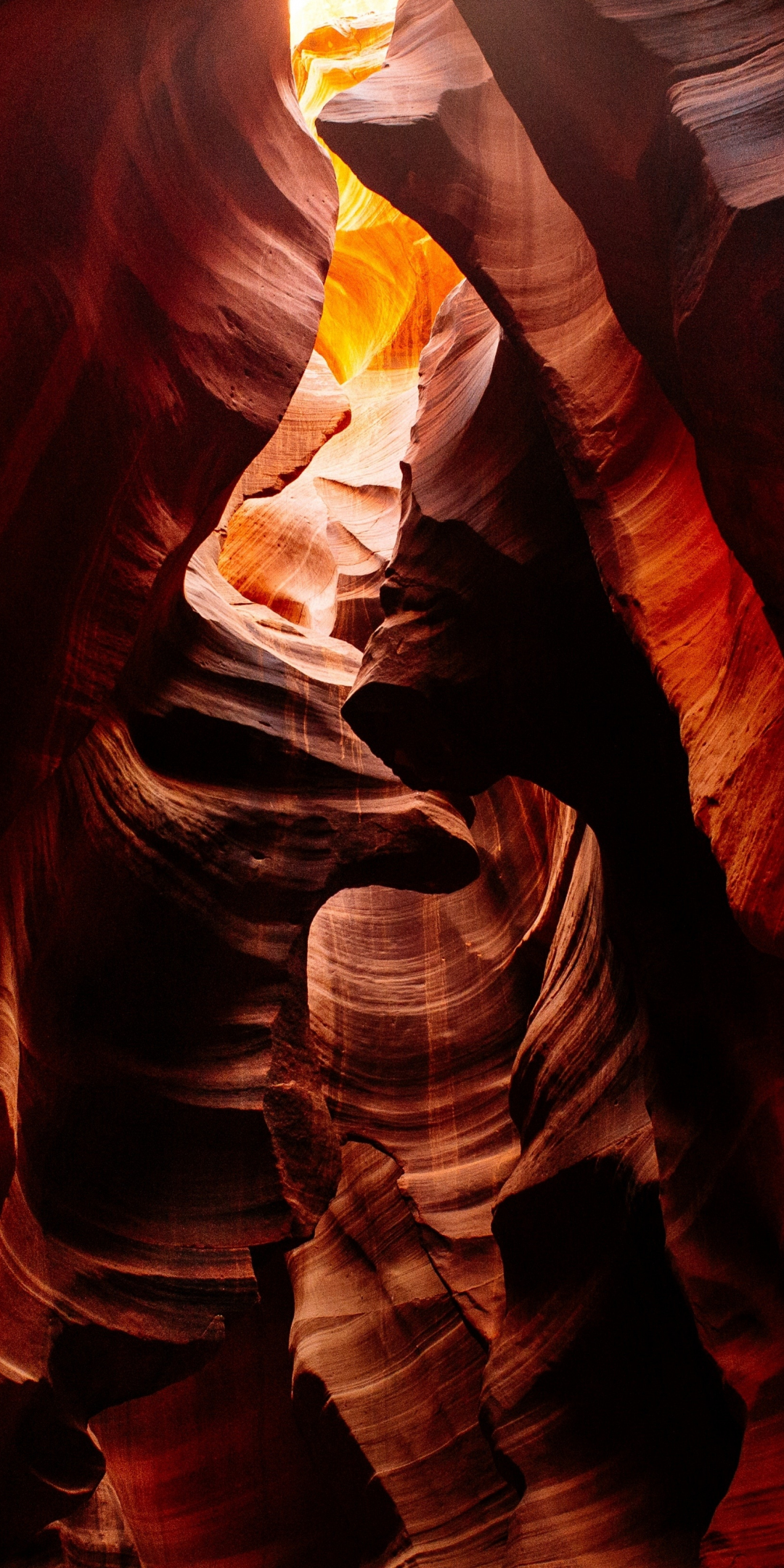 Cave, canyon, rocky slots, 1080x2160 wallpaper