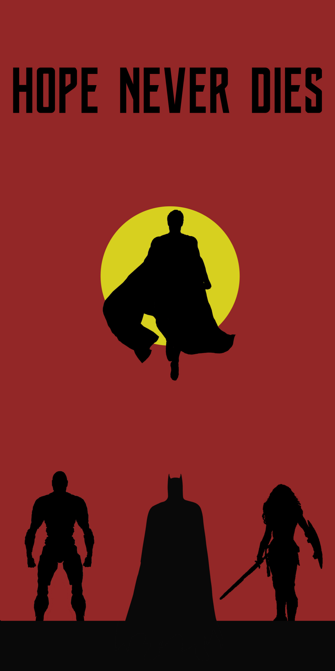 Justice league, batman, superman, wonder woman, cyborg, aquaman, minimal, 1080x2160 wallpaper
