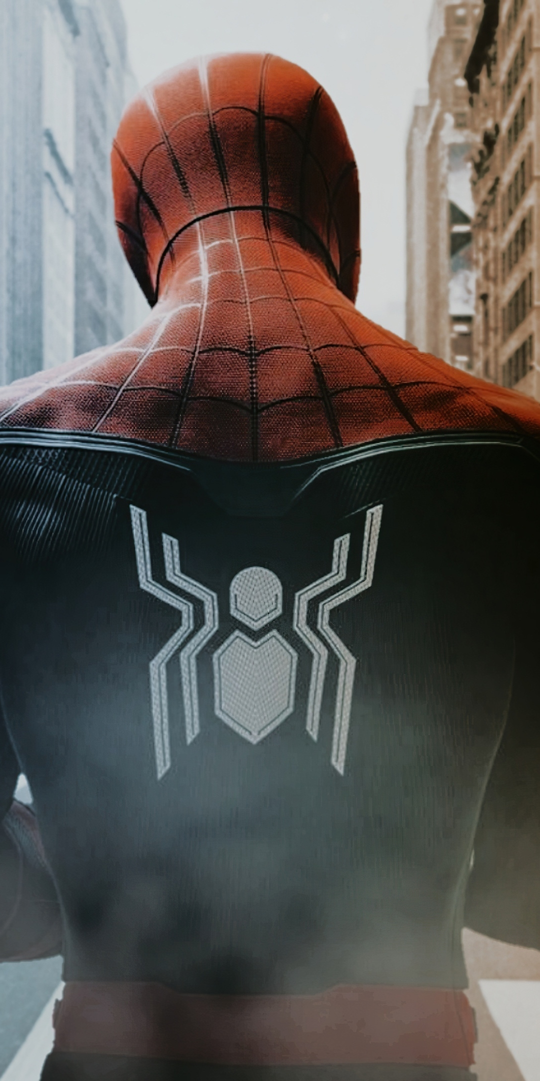 Peter Parker, walk through the city, gameshot , 1080x2160 wallpaper