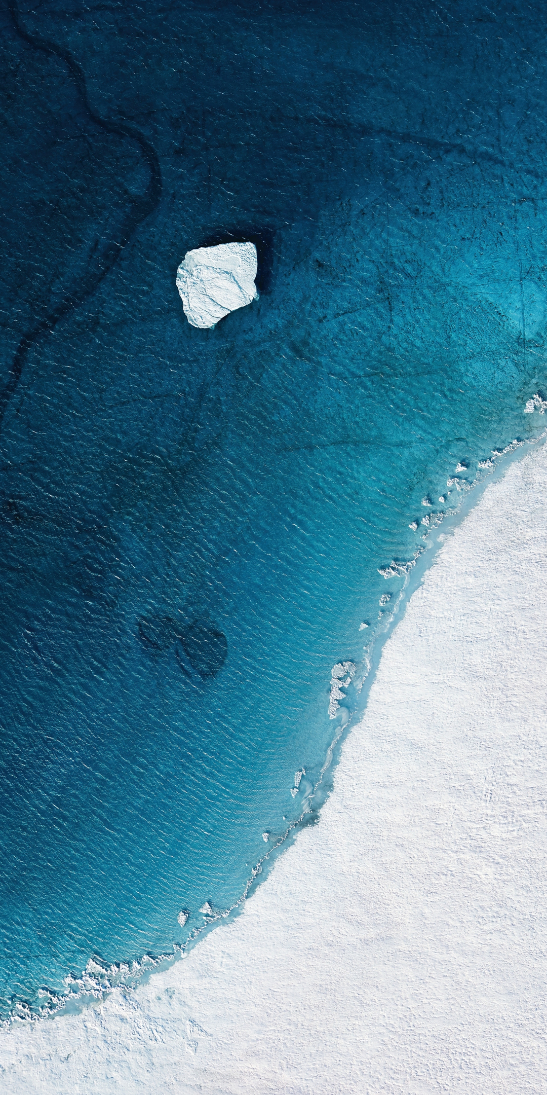 Beach, aerial view, MI pad 5 pro stock, winter, 1080x2160 wallpaper