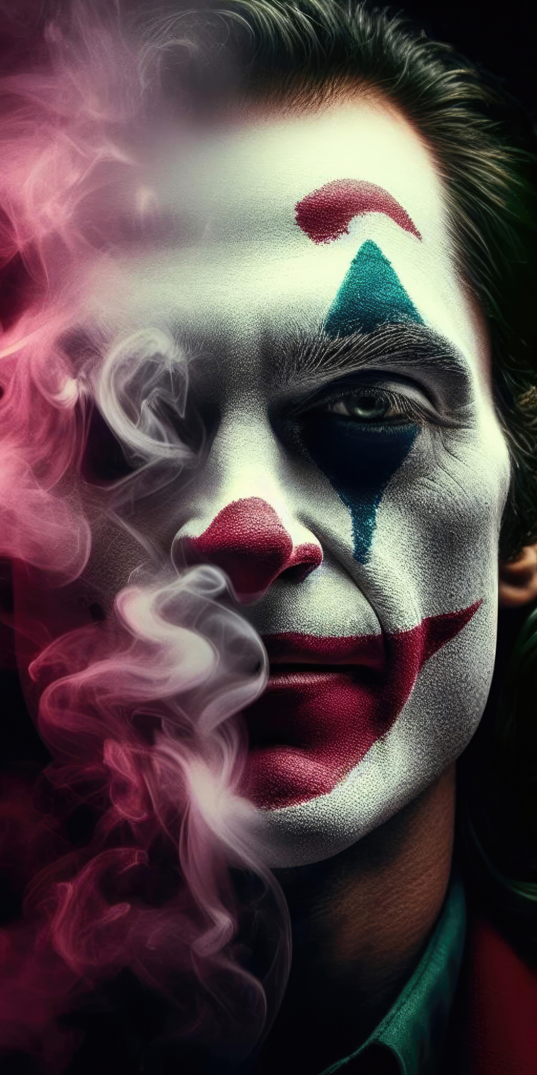 Joker, chaos inside, fan art, 1080x2160 wallpaper
