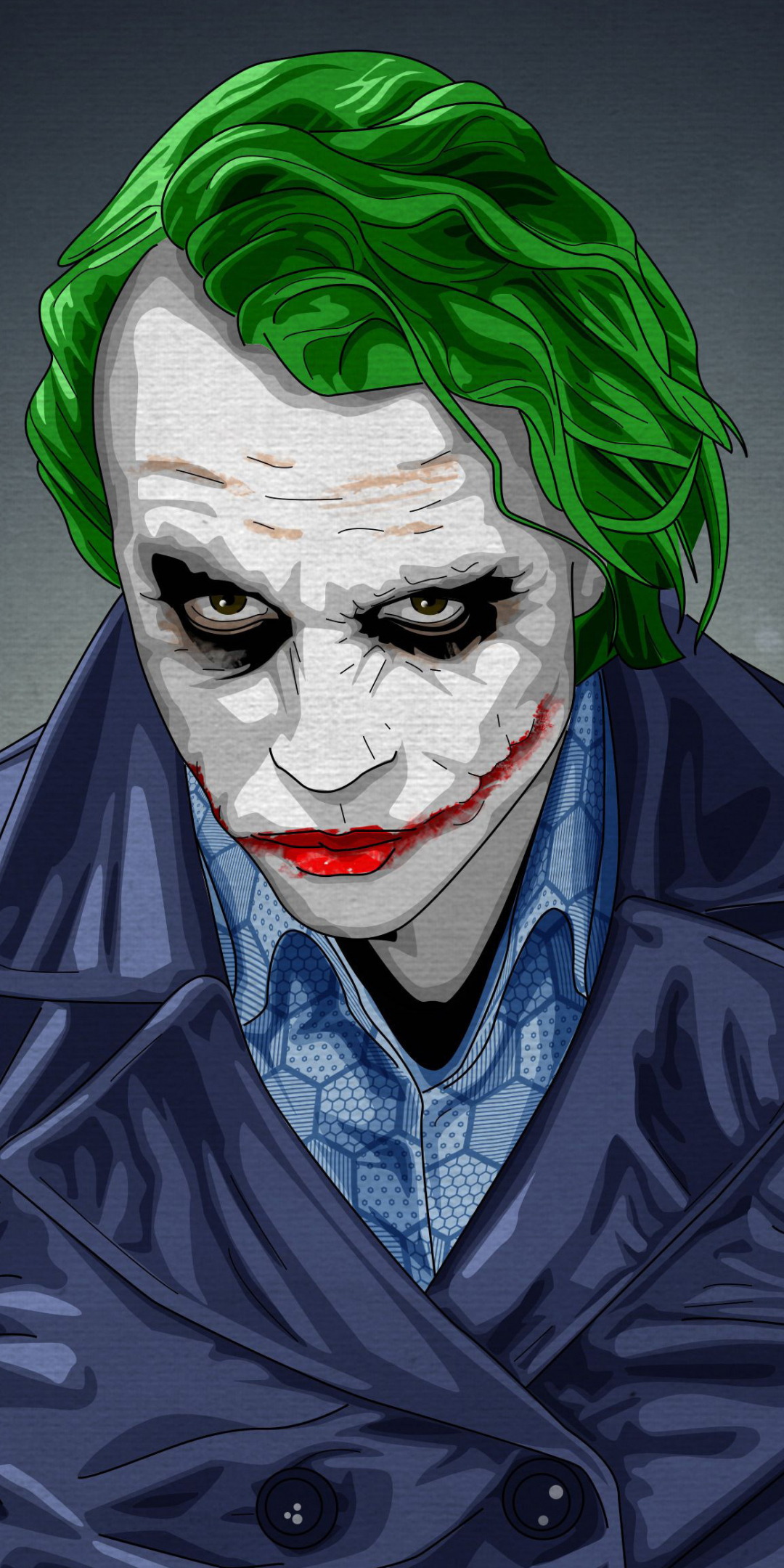 Joker, notorious, villain, artwork, dc comics, 1080x2160 wallpaper