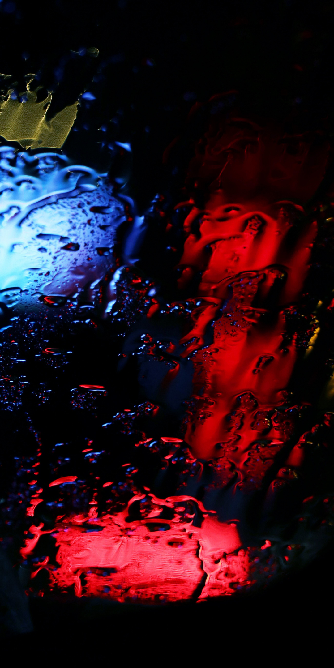 Blur, lights, glass surface, 1080x2160 wallpaper