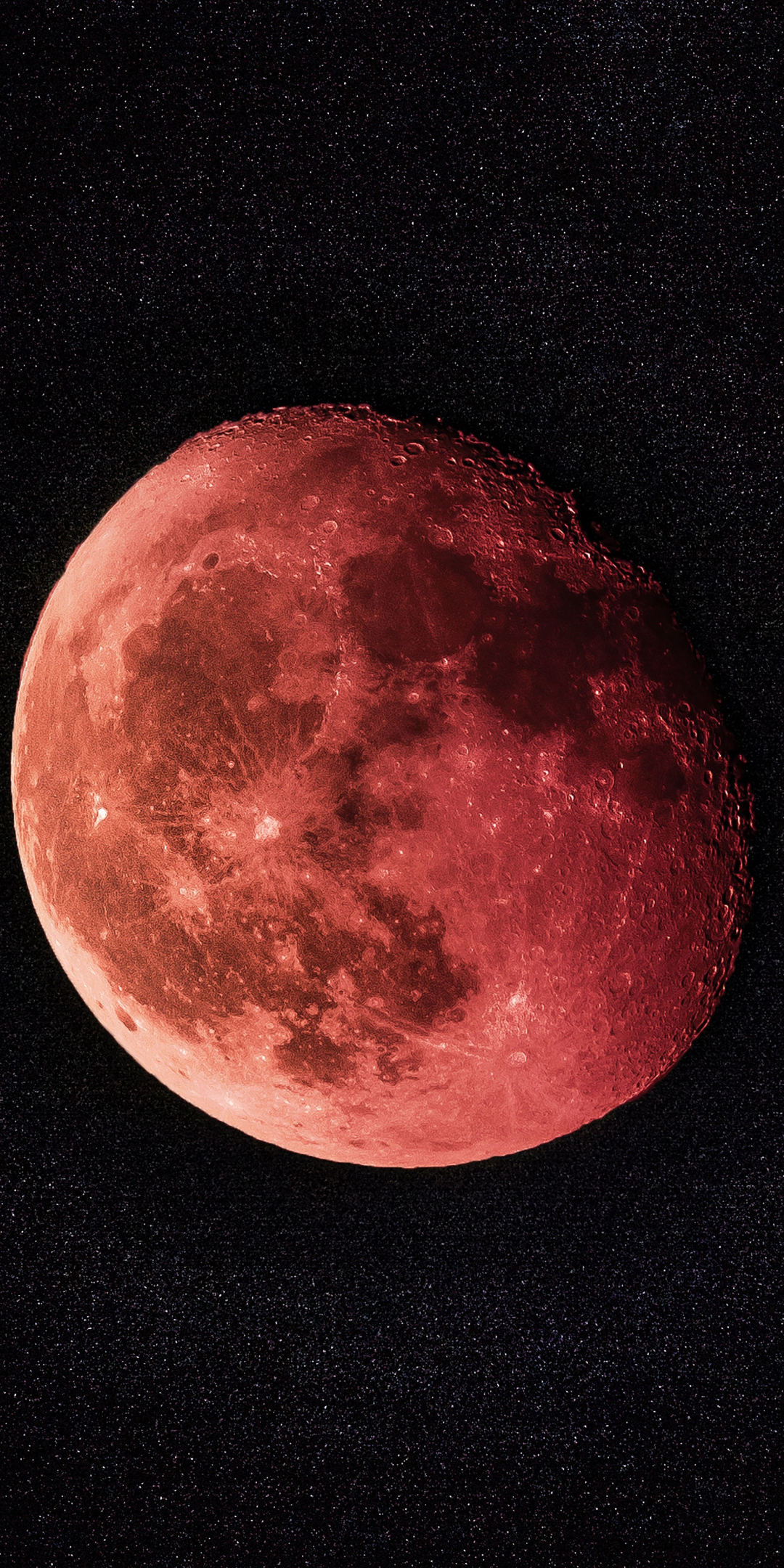 Lunar eclipse, blood moon, nature, 1080x2160 wallpaper