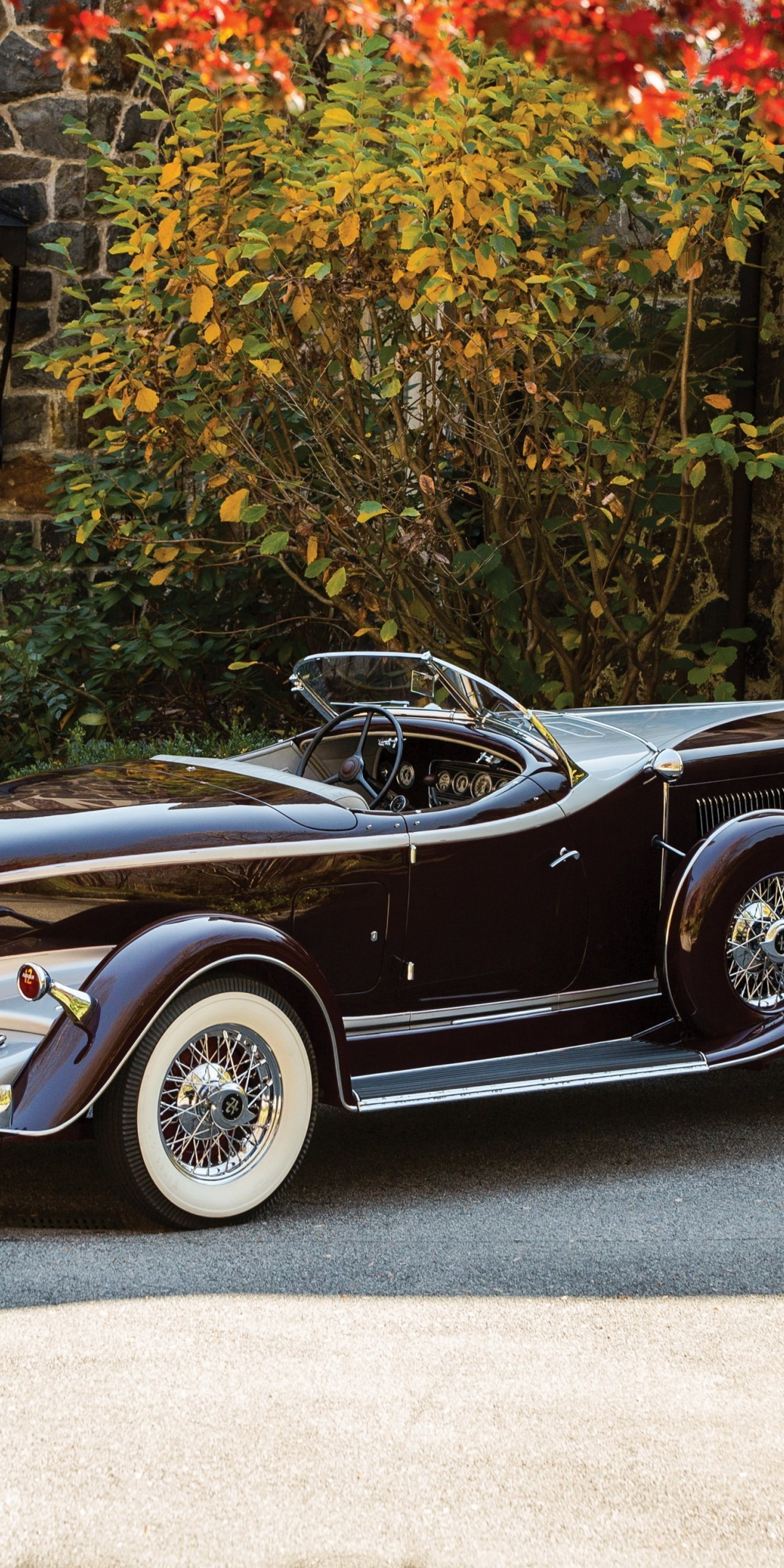 Classic car, 1934 Auburn Twelve Salon Speedster, 1080x2160 wallpaper