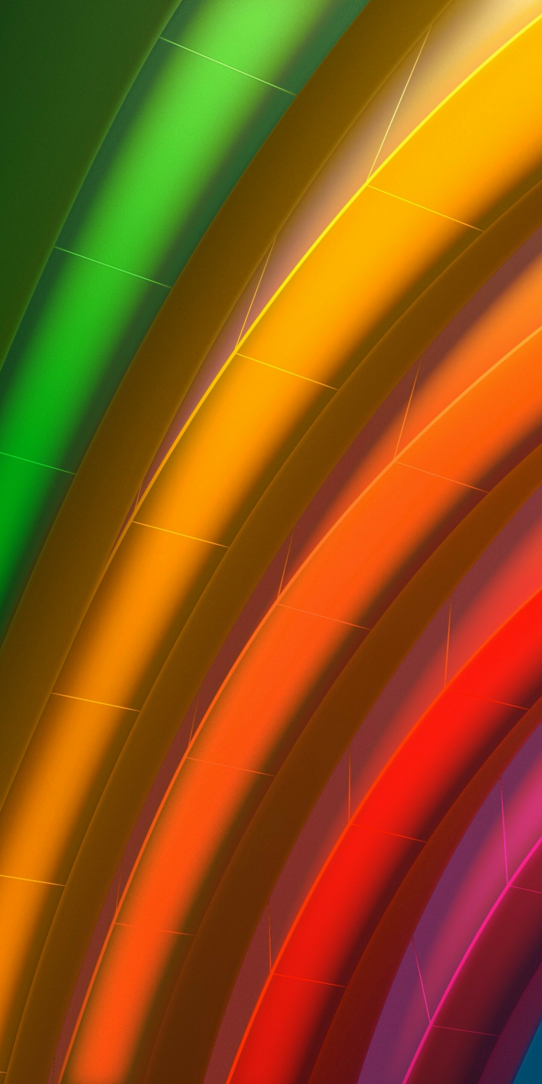 iPhone 14, abstract, iOS 16, colorful stripes, rainbows, 1080x2160 wallpaper