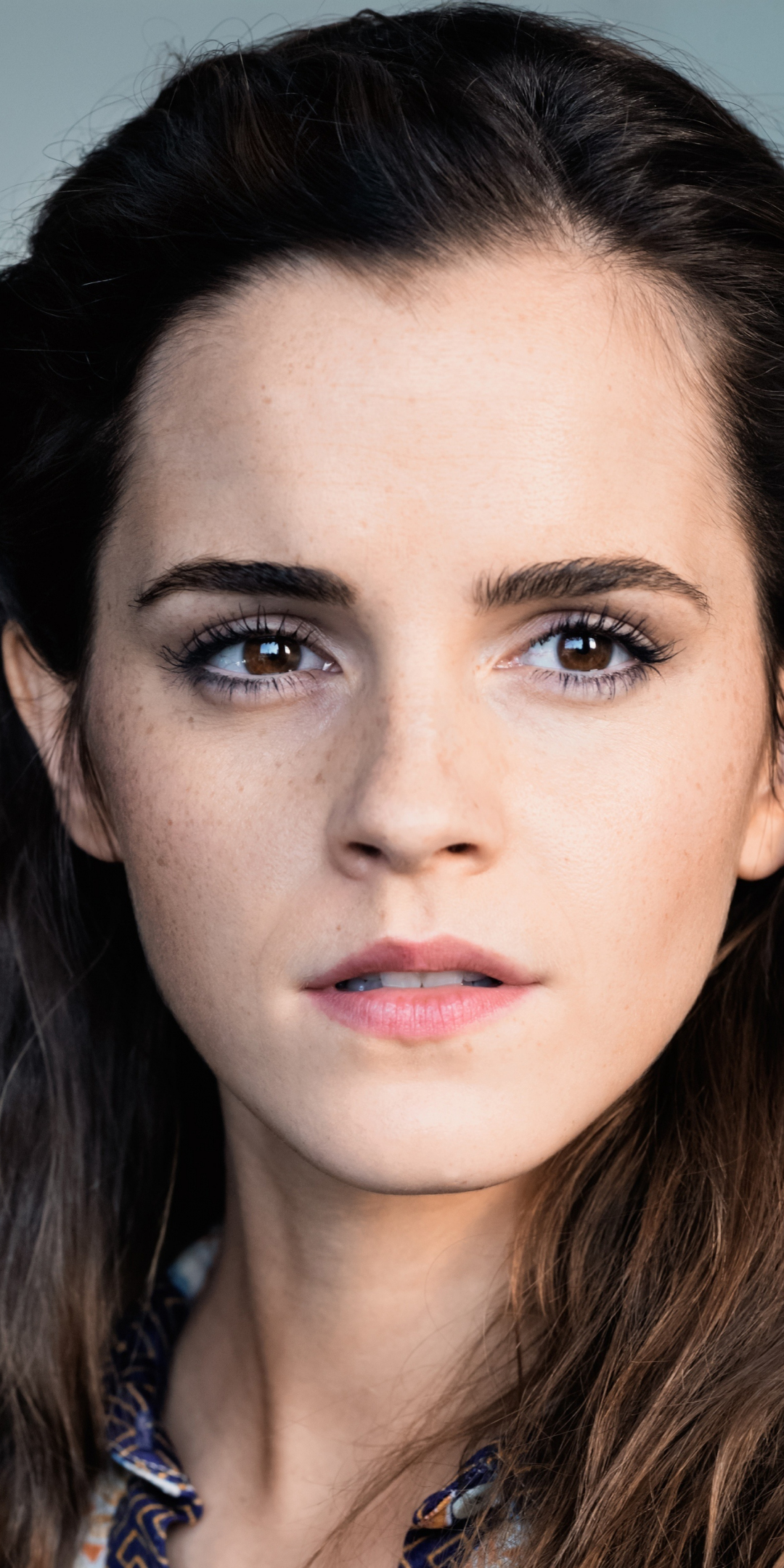 Emma Watson, beautiful, face, 1080x2160 wallpaper