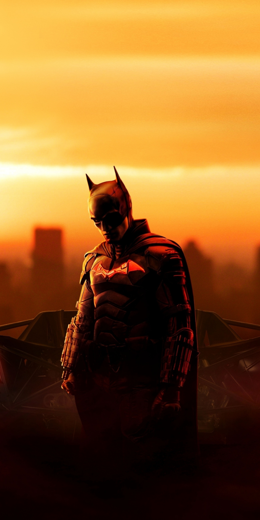 The Batman, confident superhero, 2022, 1080x2160 wallpaper