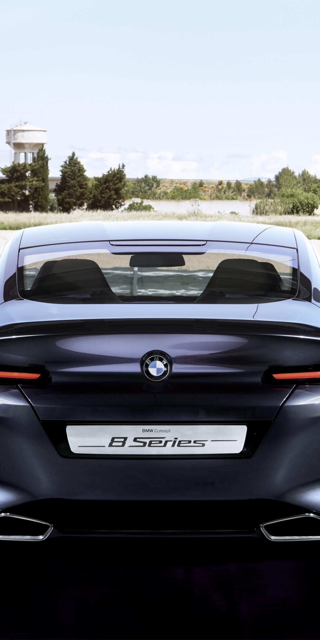 Rear view, BMW Concept 8 Series, 2018, 1080x2160 wallpaper