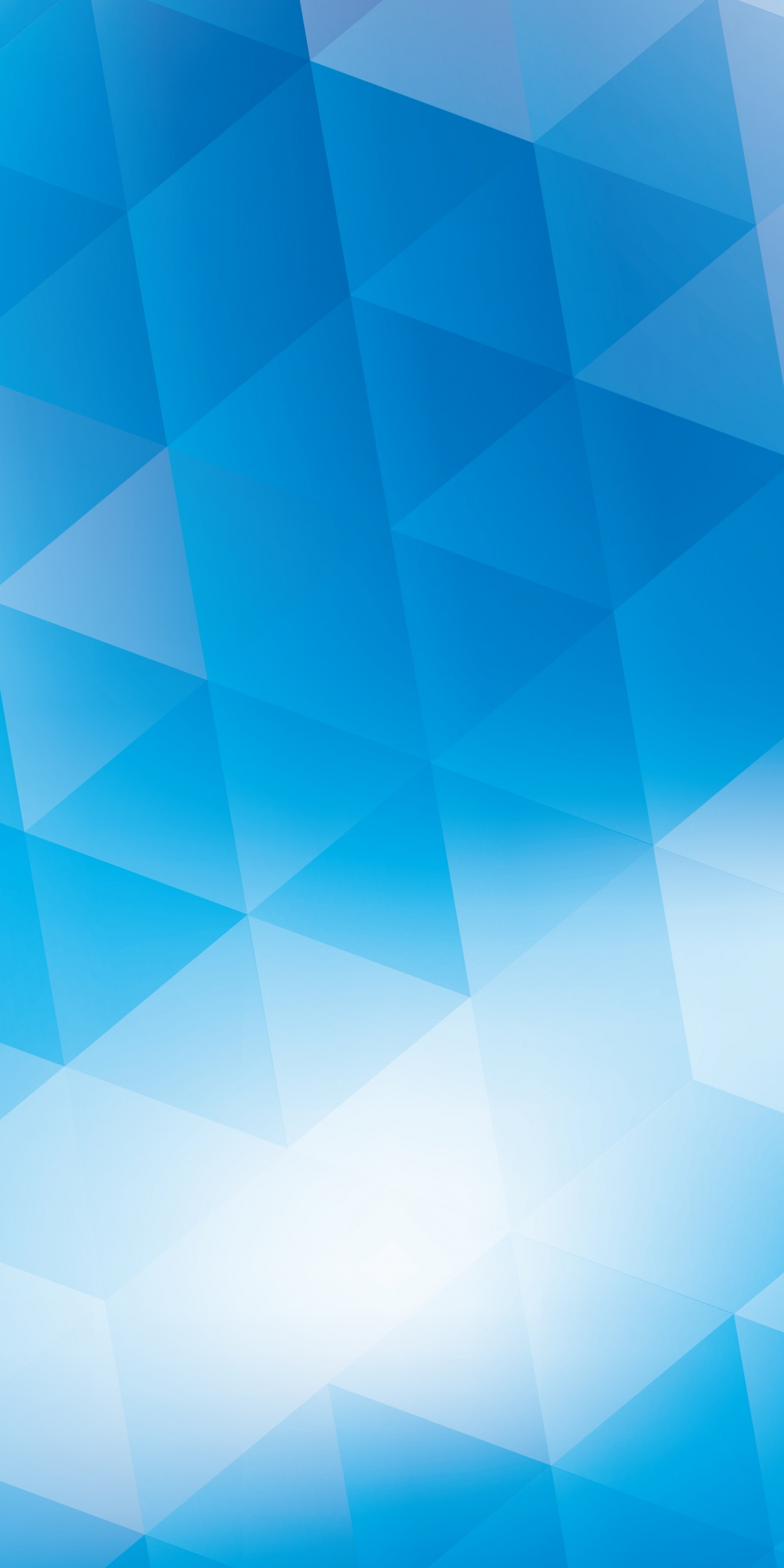 Triangles, gradient, blue, abstract, 1080x2160 wallpaper