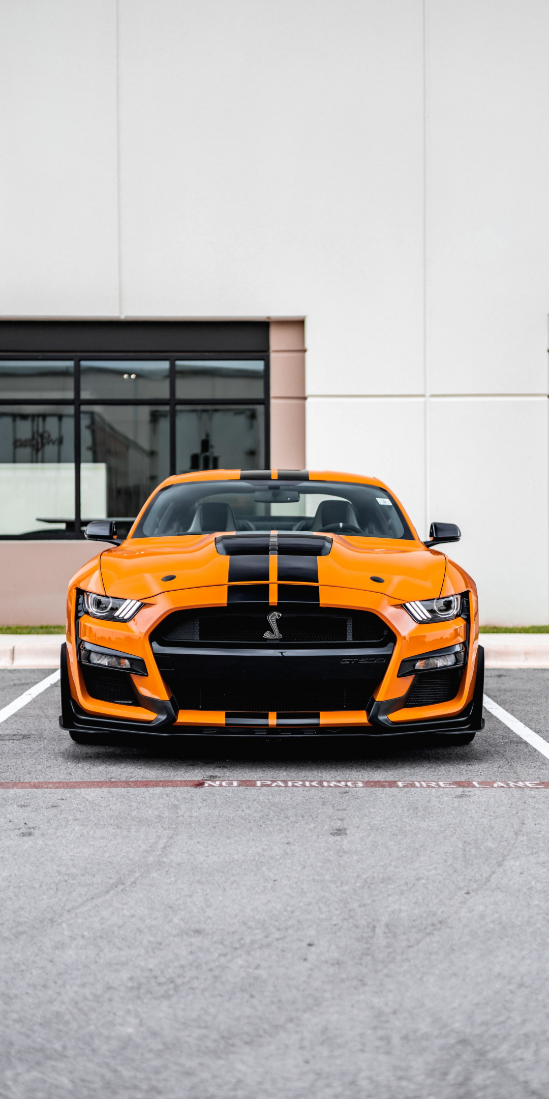 Ford Mustang, front-view, car, 1080x2160 wallpaper