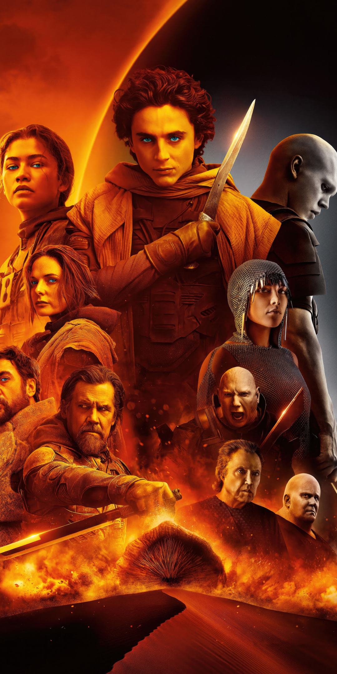 Dune: Part Two, 2024 movie, poster, 1080x2160 wallpaper