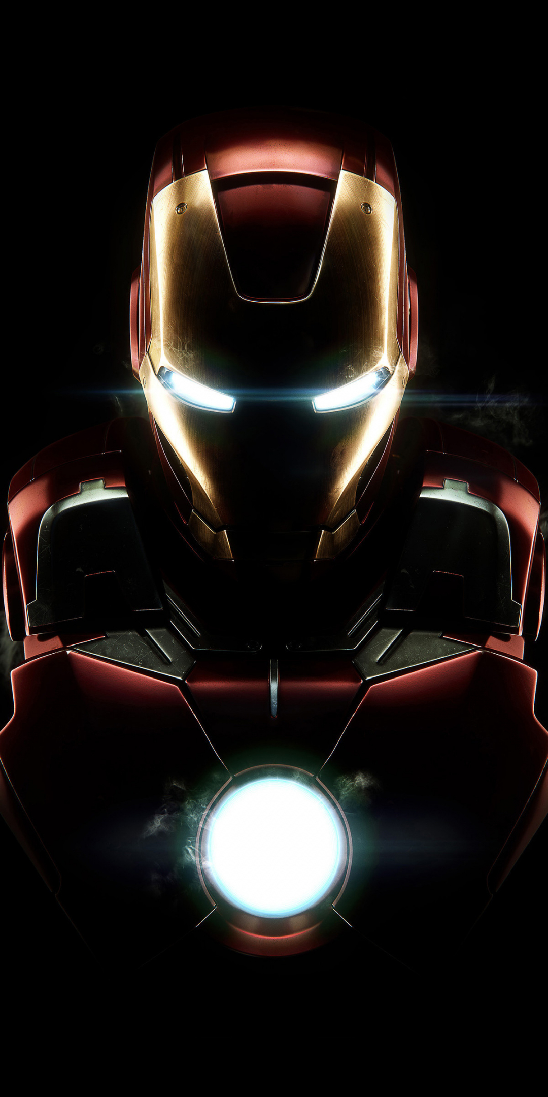 Iron man, dark, armor, mark vii, 1080x2160 wallpaper