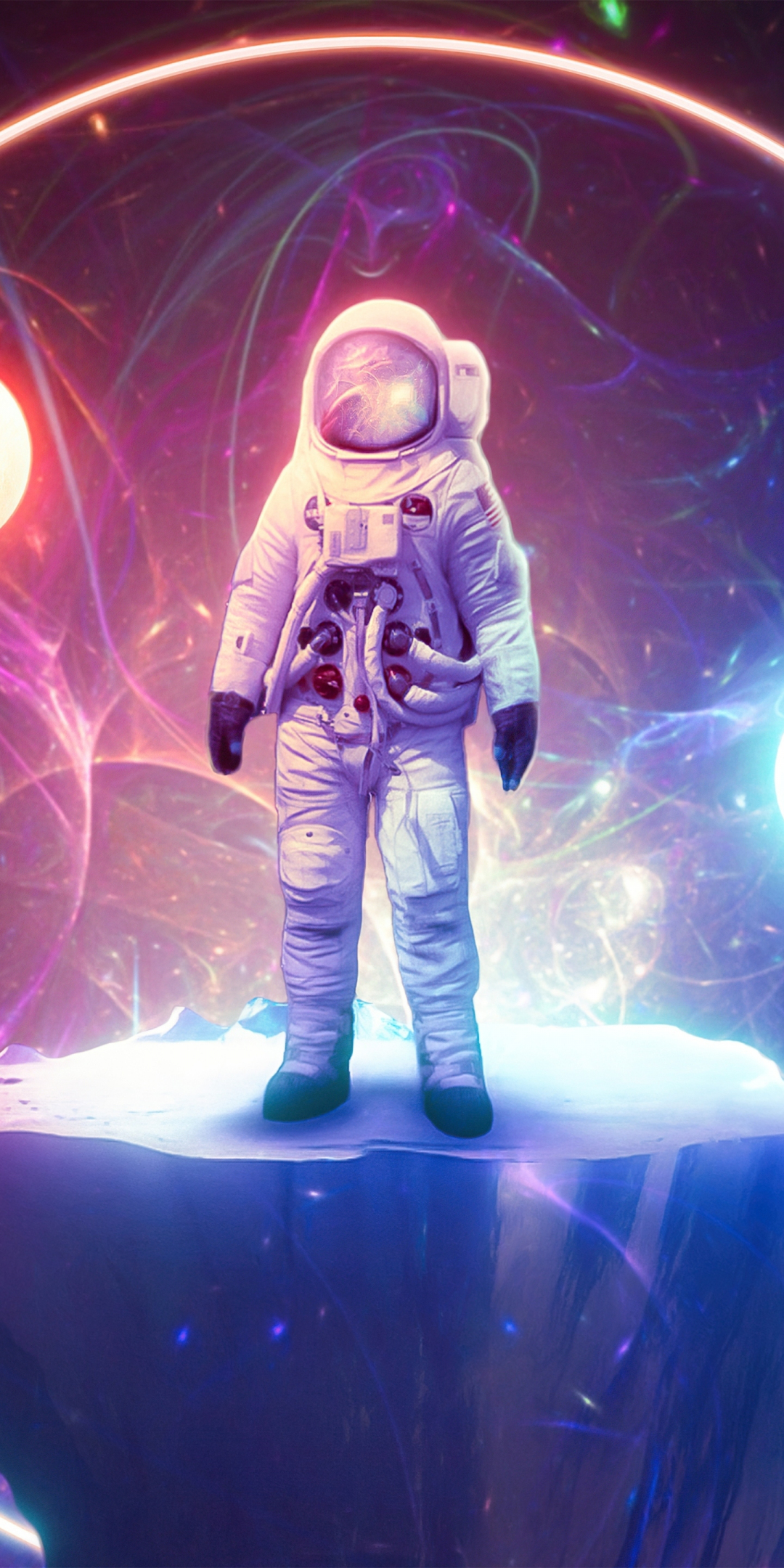 A different space, astronaut, 1080x2160 wallpaper