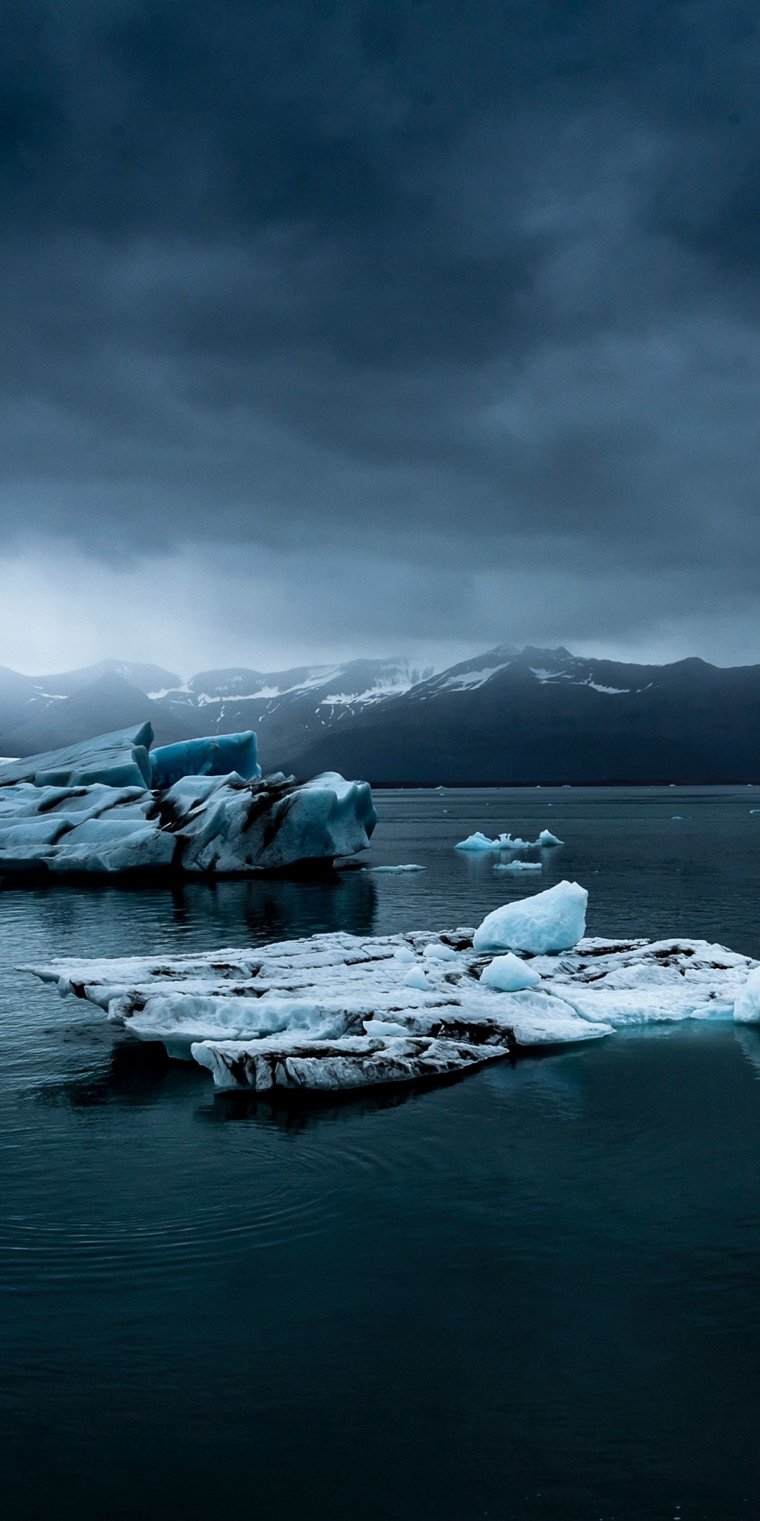 Iceland, sea, glacier, snow, 1080x2160 wallpaper
