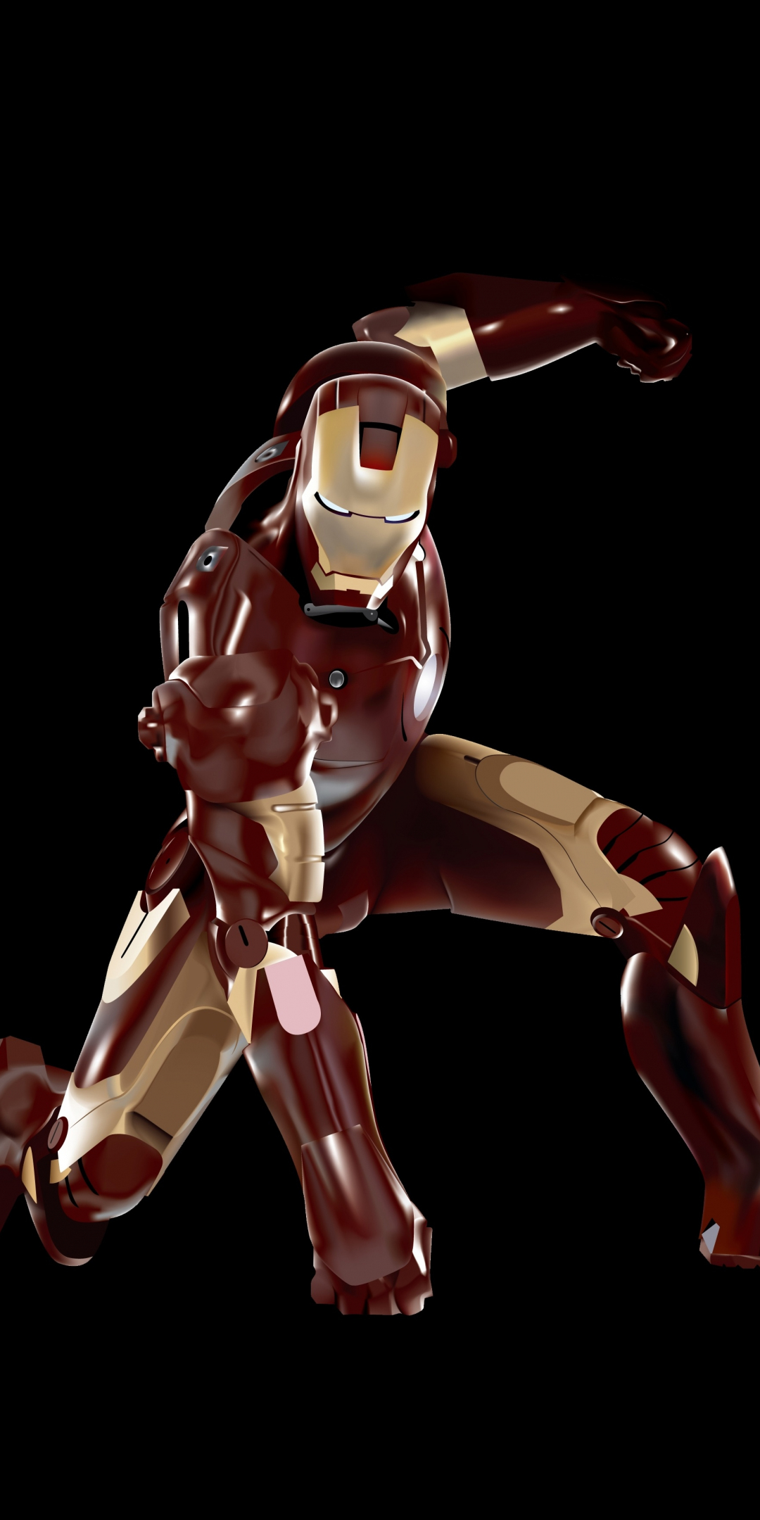 Iron man, vector, minimal, superhero, 1080x2160 wallpaper